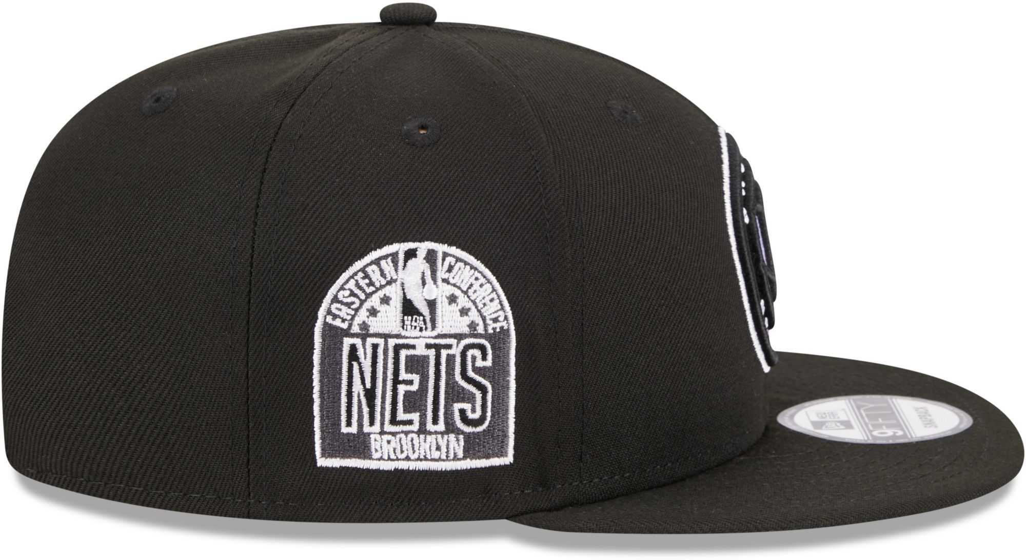 New Era Brooklyn Nets Black 9Fifty Adjustable Hat