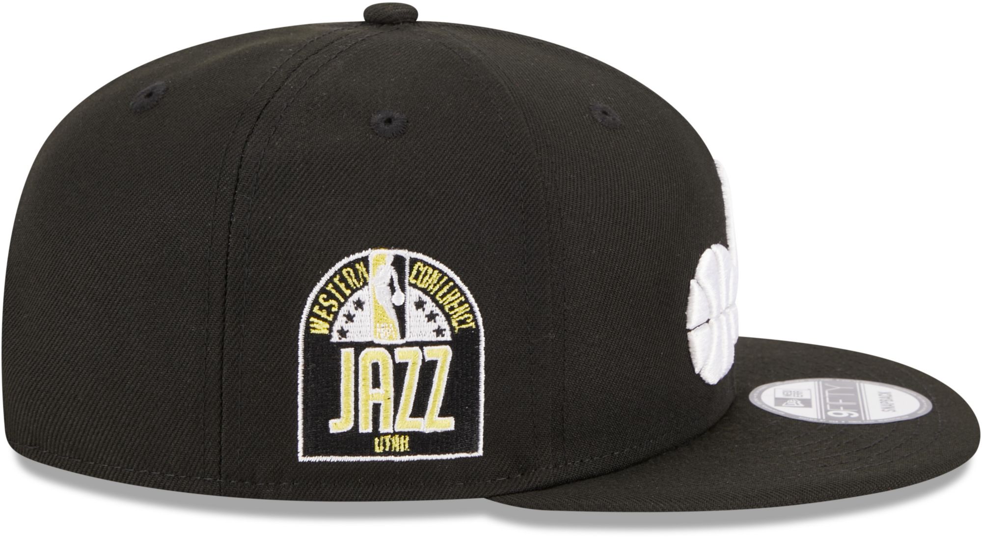 New Era Adult Utah Jazz Black 9Fifty Adjustable Hat product image