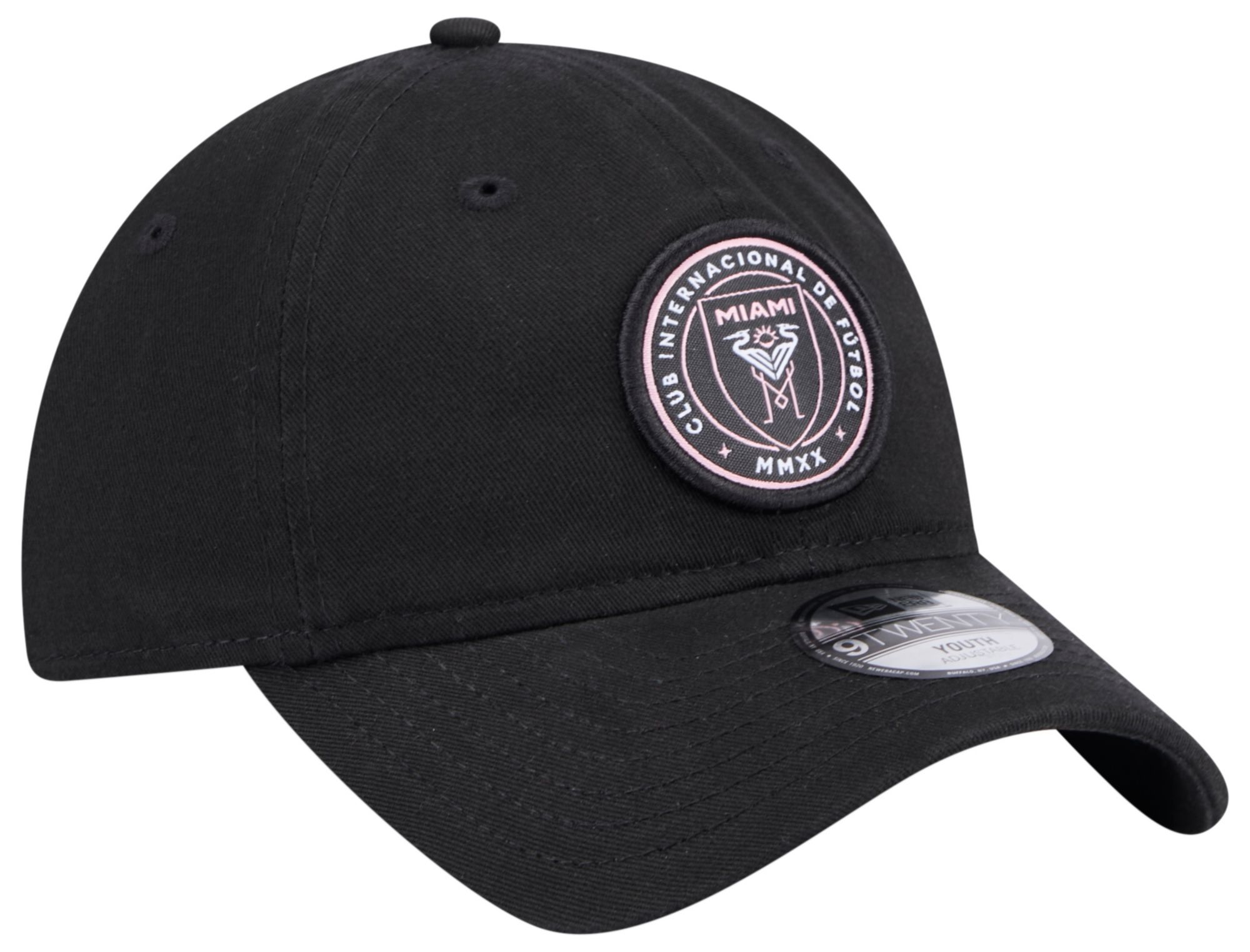 New Era Youth Inter Miami CF Core Logo 9Twenty Black Adjustable Hat product image