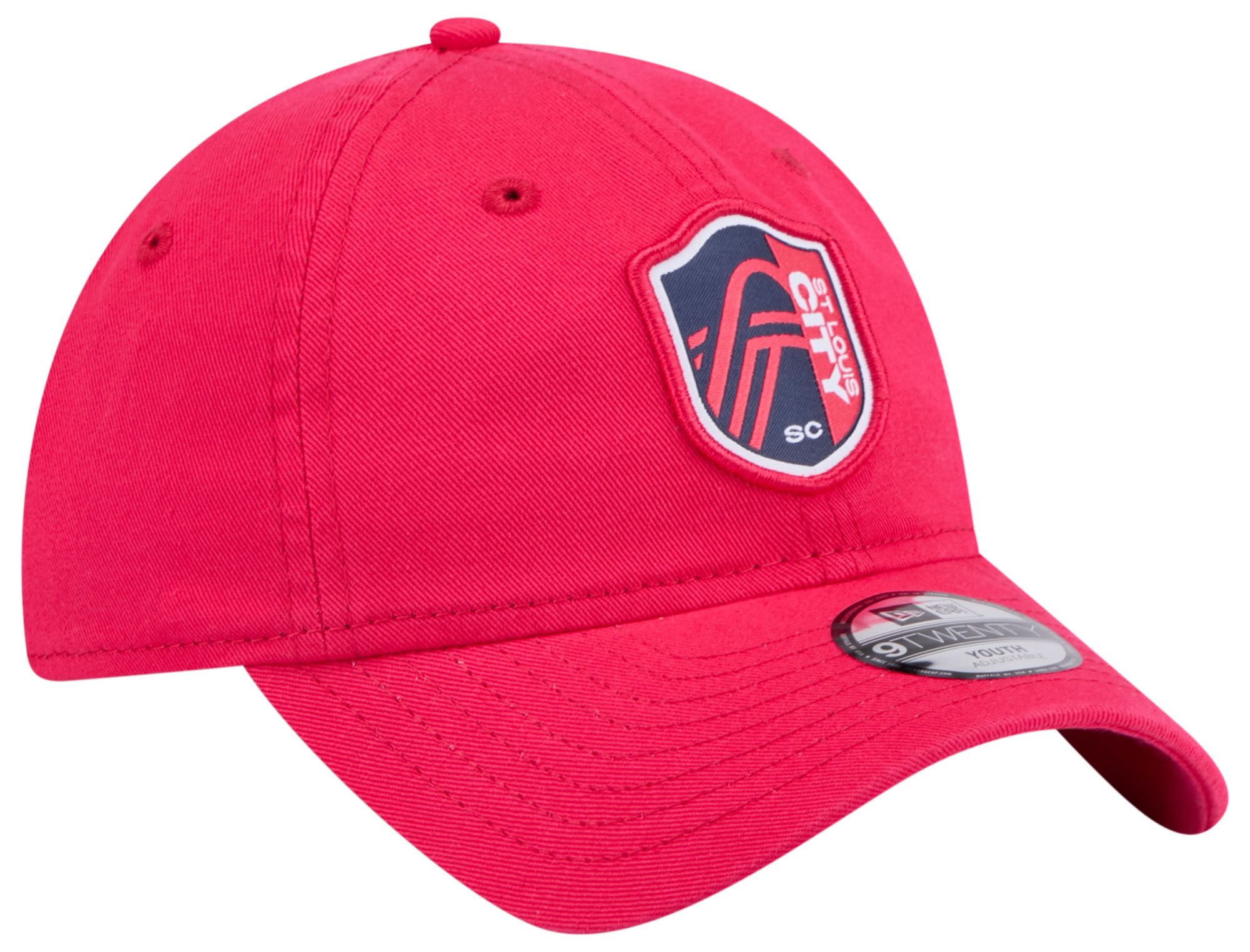 New Era Youth St. Louis City SC Core Logo 9Twenty Red Adjustable Hat product image