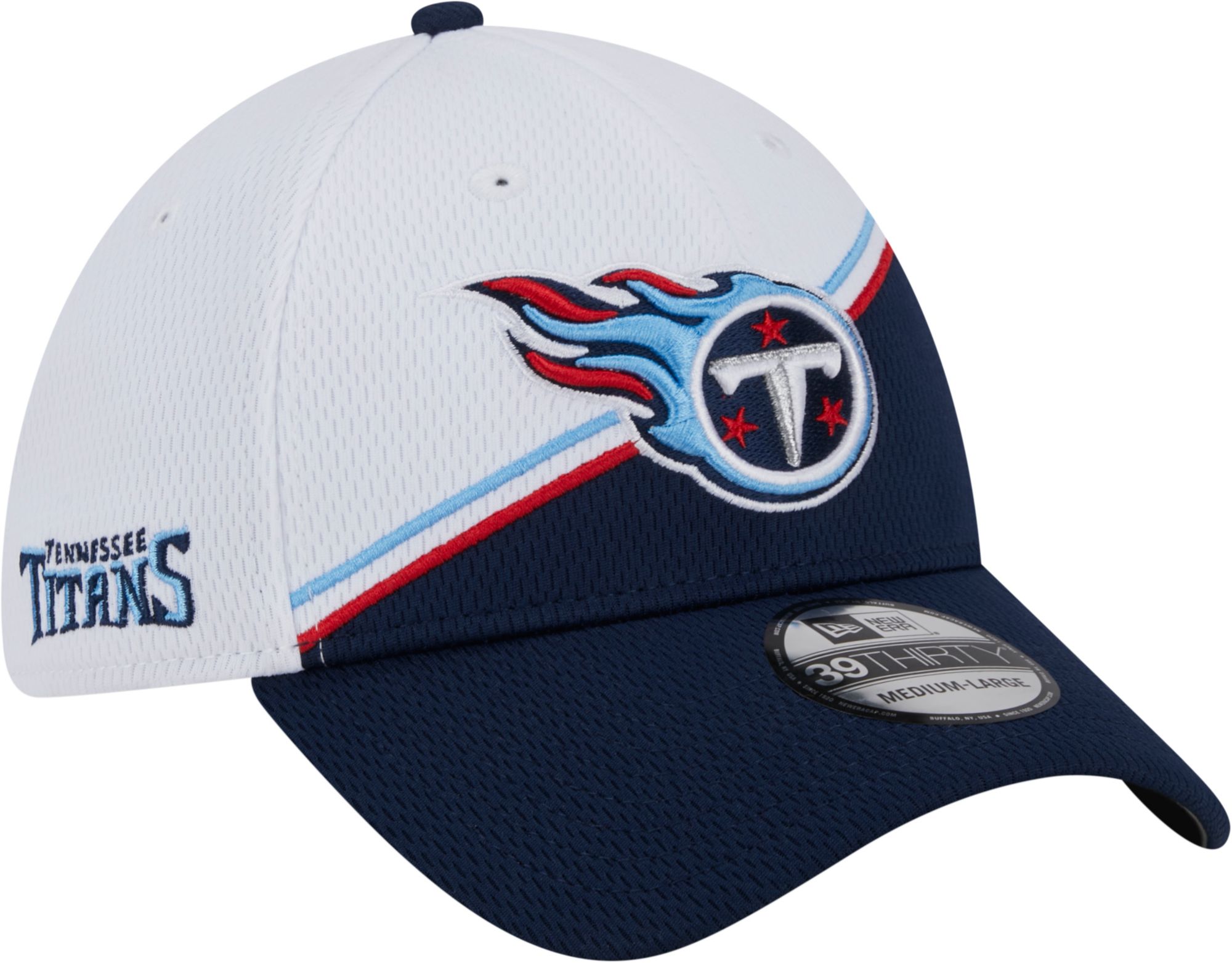 New Era Men's Tennessee Titans 2023 Sideline Team Color 39Thirty Stretch Fit Hat