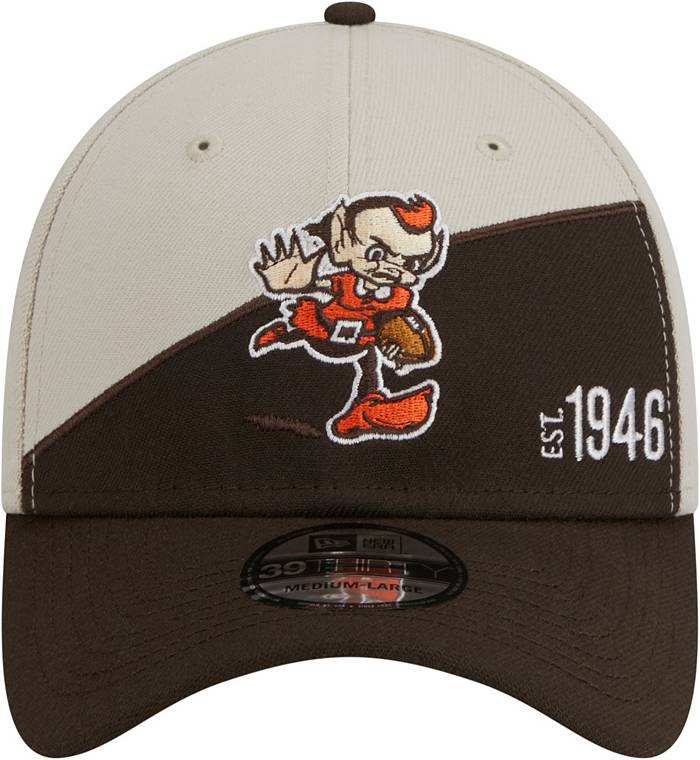 New Era Men's Cleveland Browns 2023 Sideline Historic Dark Brown 39Thirty  Stretch Fit Hat