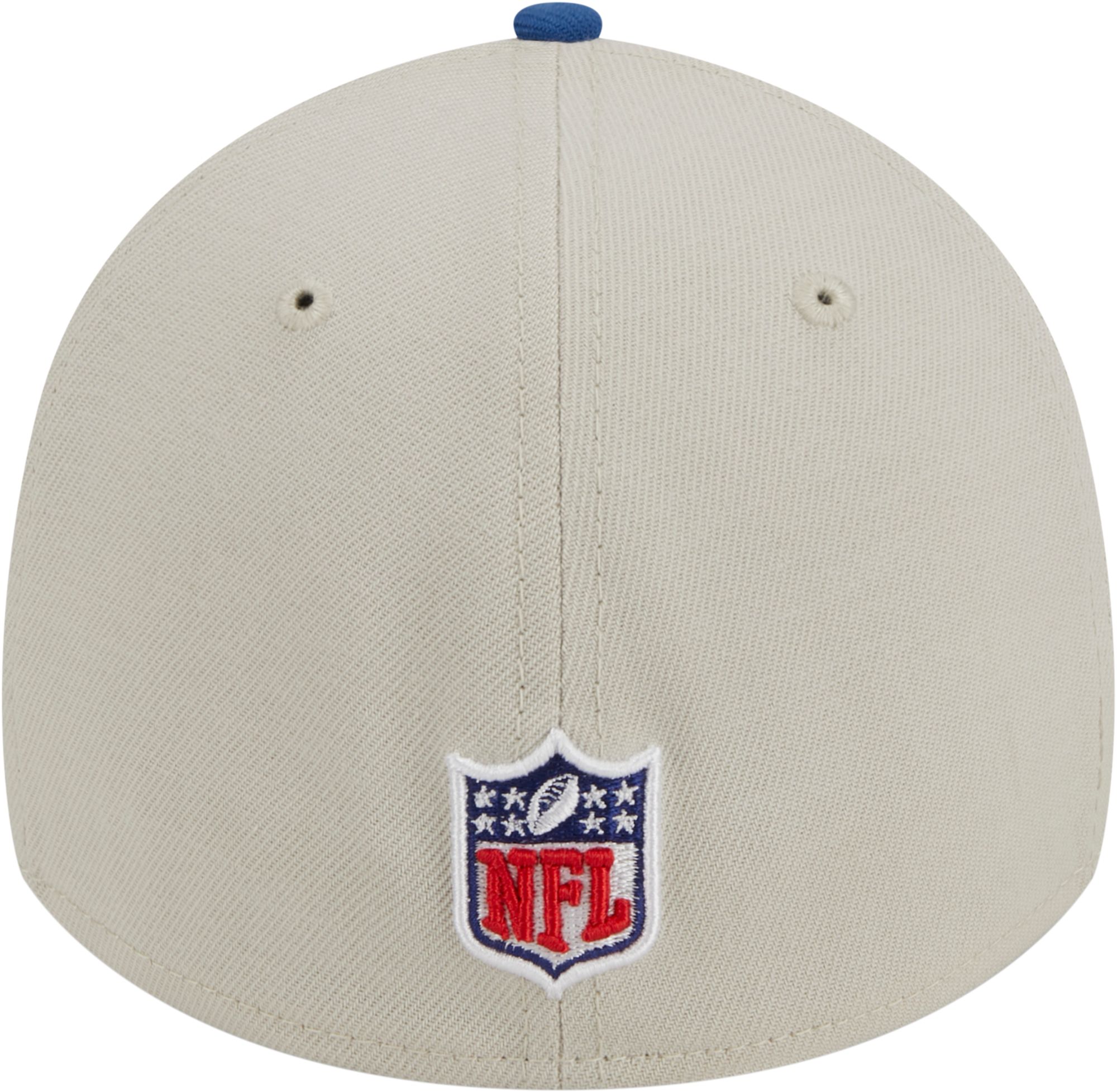 New Era Men's Indianapolis Colts 2023 Sideline Historic Blue 39Thirty Stretch Fit Hat