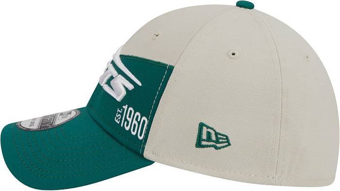 Men's New Era Kelly Green New York Jets Omaha Throwback 59FIFTY Fitted Hat