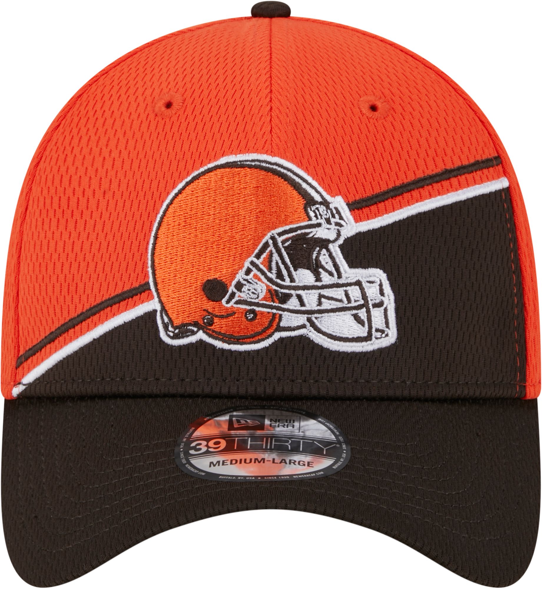 New Era Men's Cleveland Browns 2023 Sideline Alternate Dark Brown 39Thirty Stretch Fit Hat