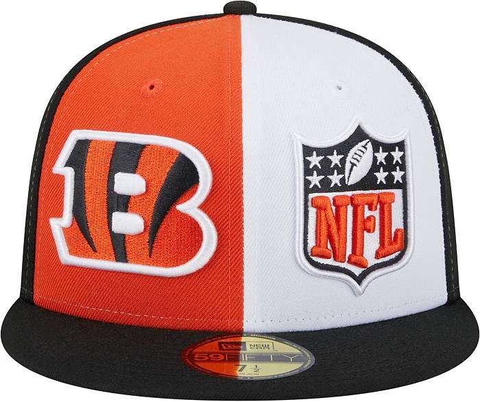 New Era Men's Cincinnati Bengals 2023 Sideline Pinwheel 59Fifty Fitted Hat