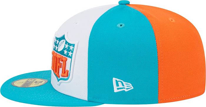 Men's New Era Gray/Black Miami Dolphins 2023 Sideline 59FIFTY Fitted Hat