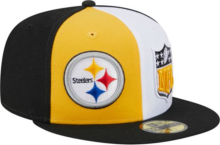 New Era Men's Pittsburgh Steelers 2023 Sideline Pinwheel 59Fifty Fitted Hat