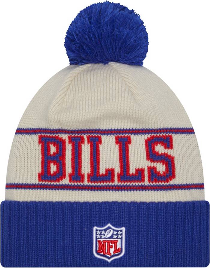 New Era Men's Buffalo Bills 2023 Sideline Blue Historic Knit Beanie