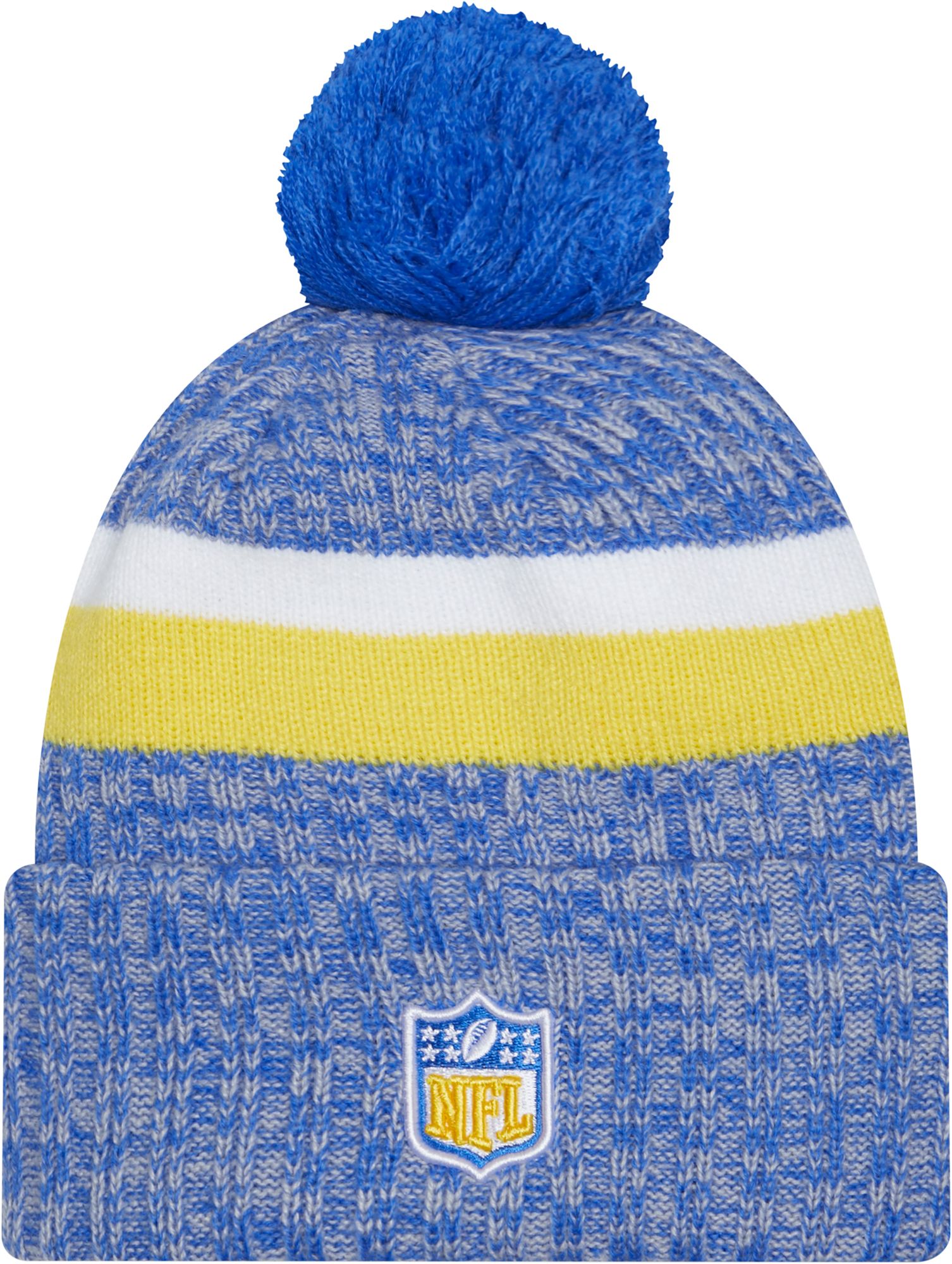 New Era Men's Los Angeles Rams 2023 Sideline Bright Blue Sport Knit Beanie