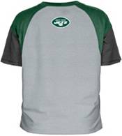 New Era Women's New York Jets Color Block Grey T-Shirt product image