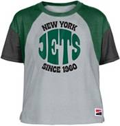 New Era Women's New York Jets Color Block Grey T-Shirt product image