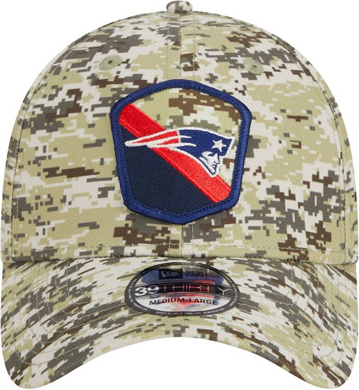 New Era Men's New England Patriots 2023 Salute to Service 39Thirty Camo  Stretch Fit Hat