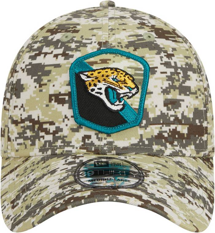 Men's New Era Camo Jacksonville Jaguars 2023 Salute to Service 39THIRTY Flex Hat Size: Medium/Large