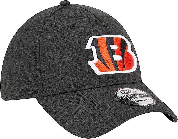 New Era Men's Cincinnati Bengals Logo Black 39Thirty Stretch Fit Hat