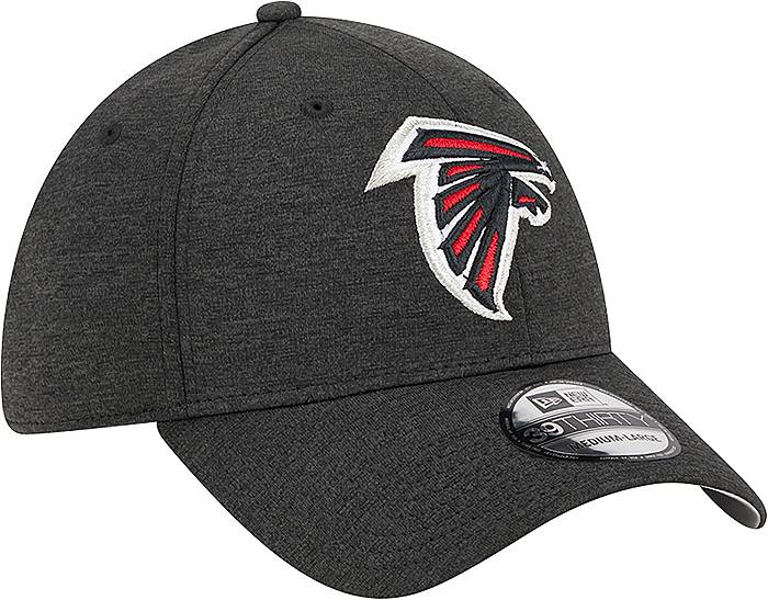 New Era Men's Atlanta Falcons Logo Black 39Thirty Stretch Fit Hat