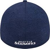 New Era Men's Seattle Seahawks Logo Navy 39Thirty Stretch Fit Hat product image