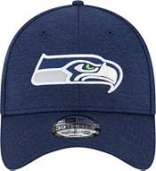 New Era Men's Seattle Seahawks Logo Navy 39Thirty Stretch Fit Hat product image