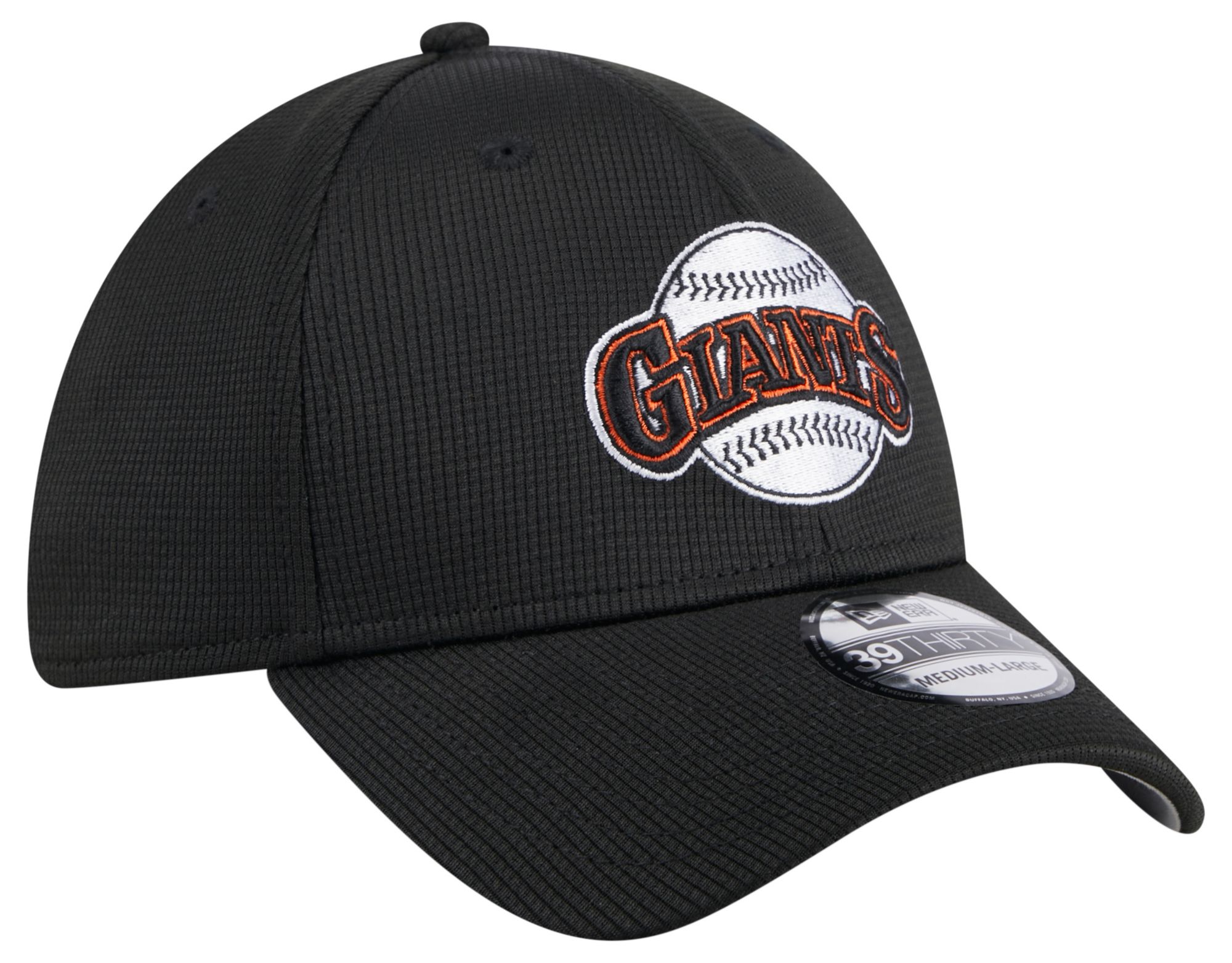New Era Adult San Francisco Giants Batting Practice Black 39Thirty Stretch Fit Hat product image