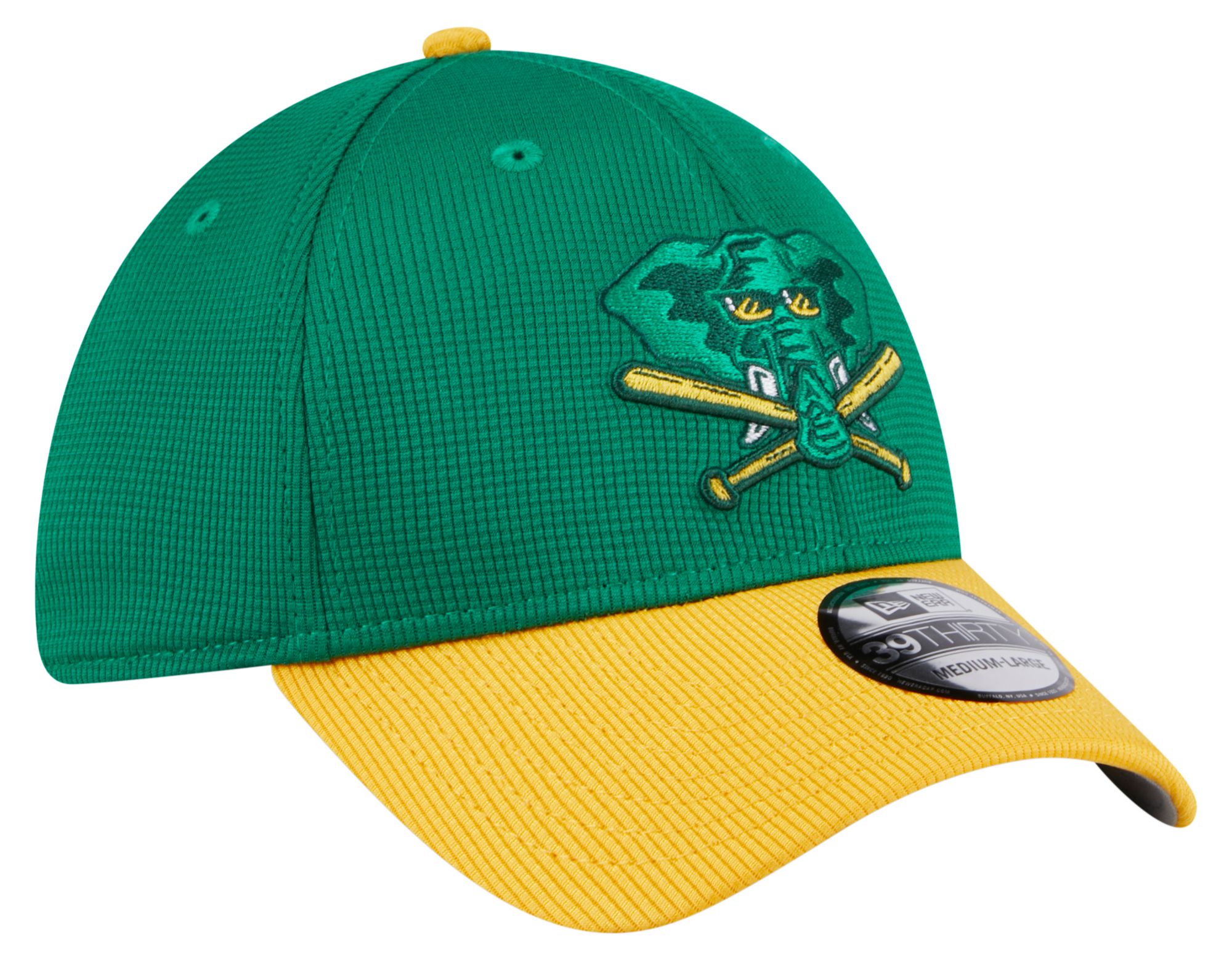 New Era Adult Athletics Batting Practice Dark Green 39Thirty Stretch Fit Hat product image