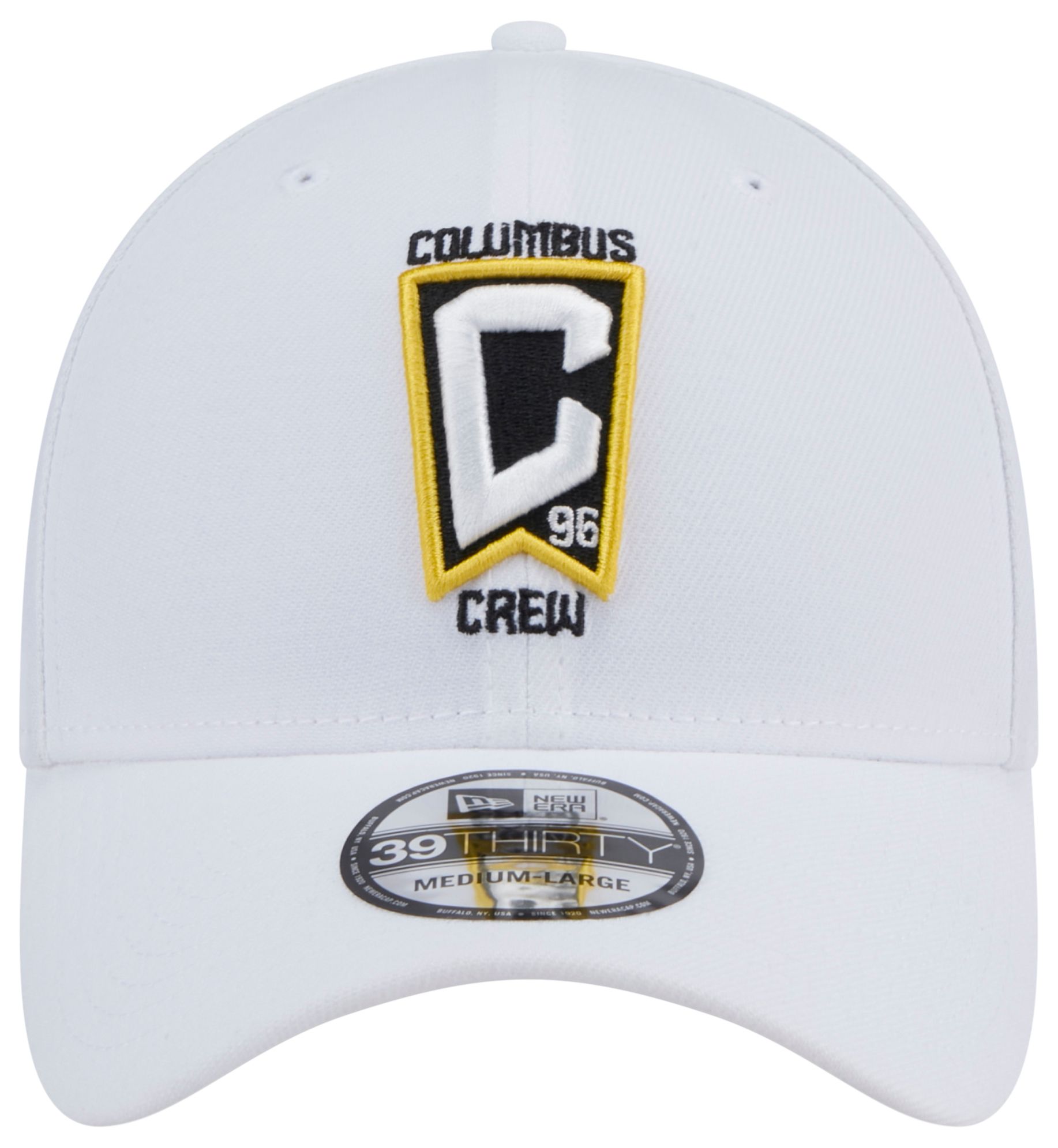 New Era Adult Columbus Crew White Logo 39Thirty Flexfit Hat product image