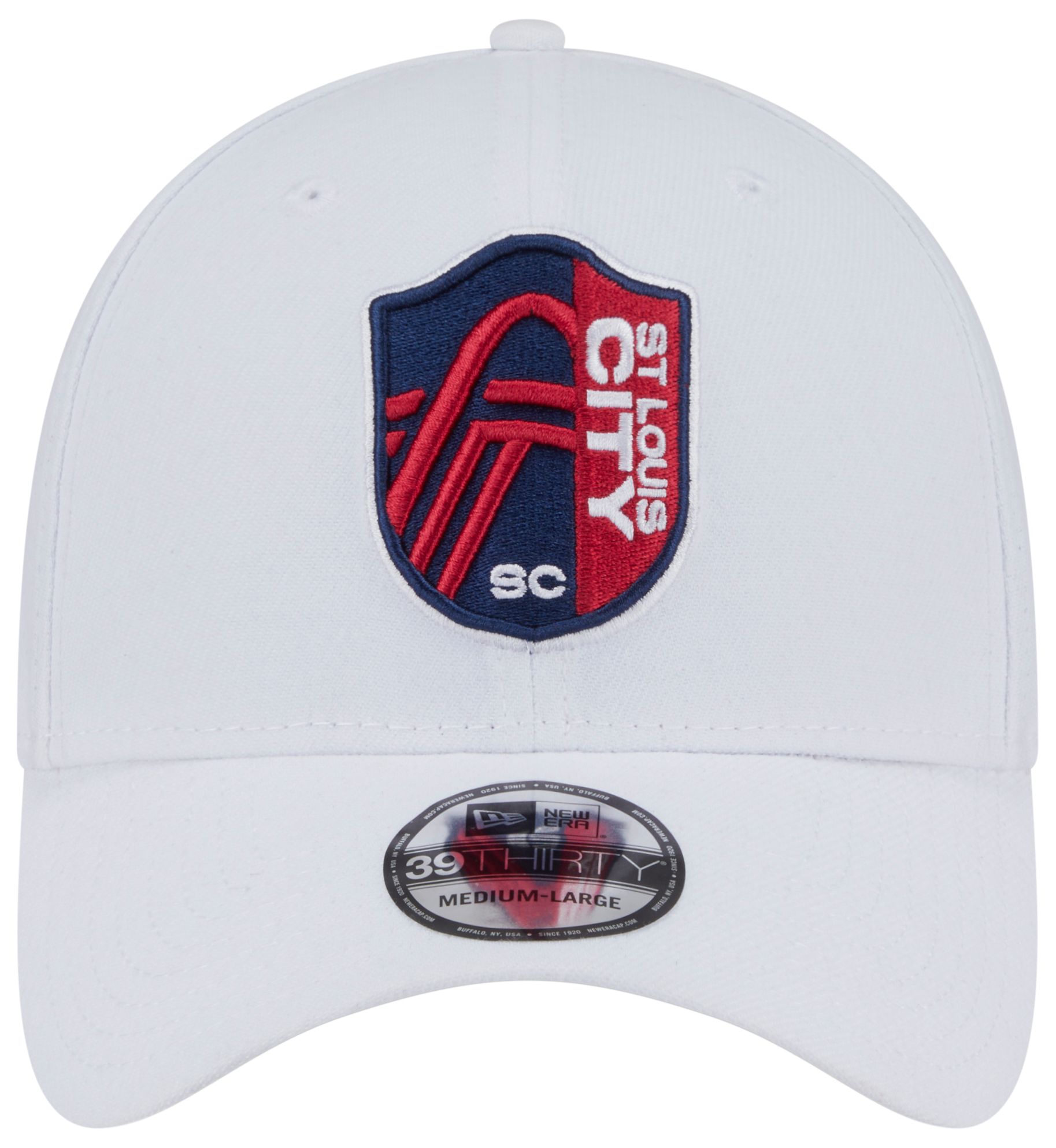 New Era Adult St. Louis City SC White 39Thirty Stretch Fit Hat product image