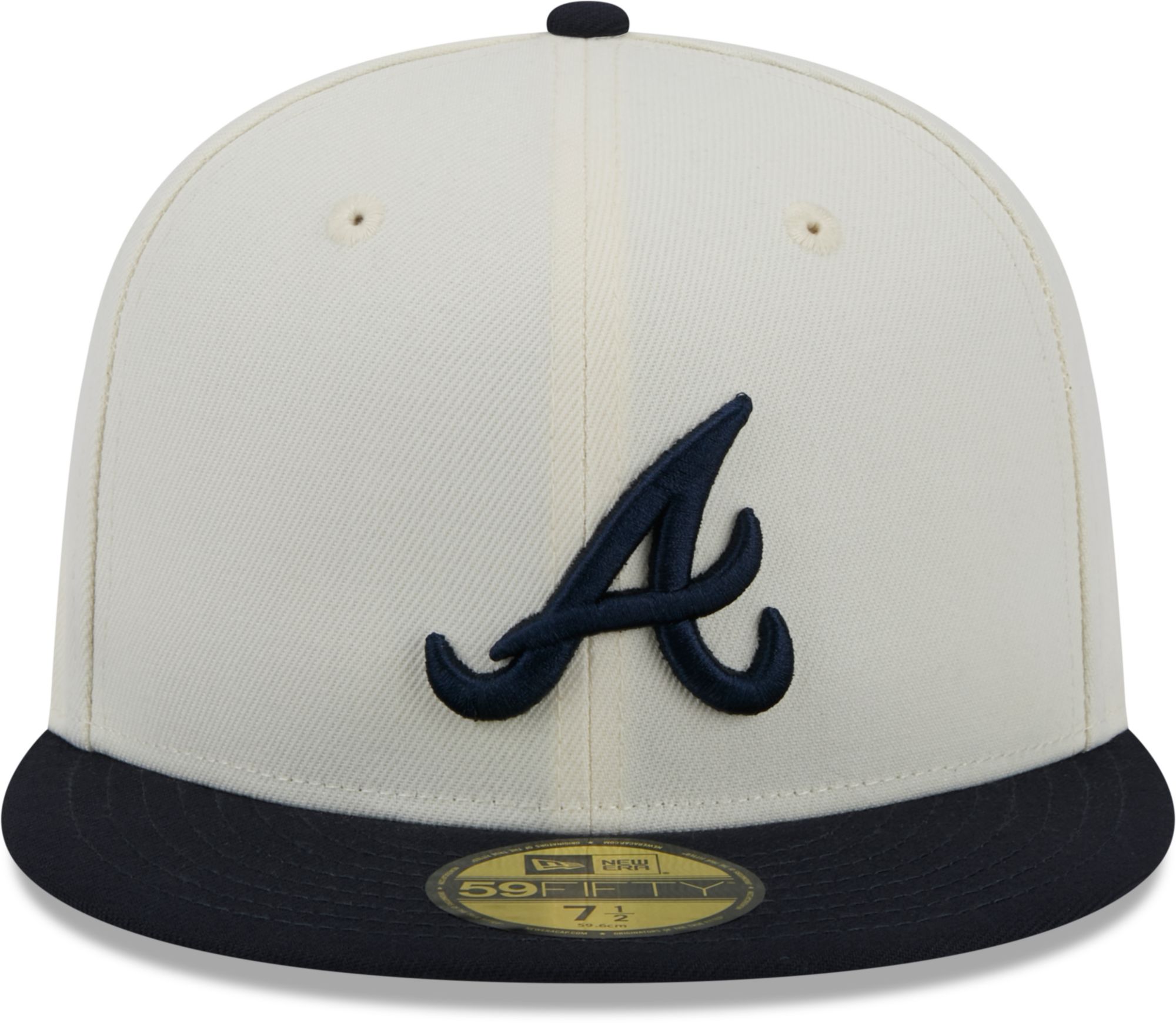 New Era Adult Atlanta Braves Navy Evergreen 59Fifty Fitted Hat product image