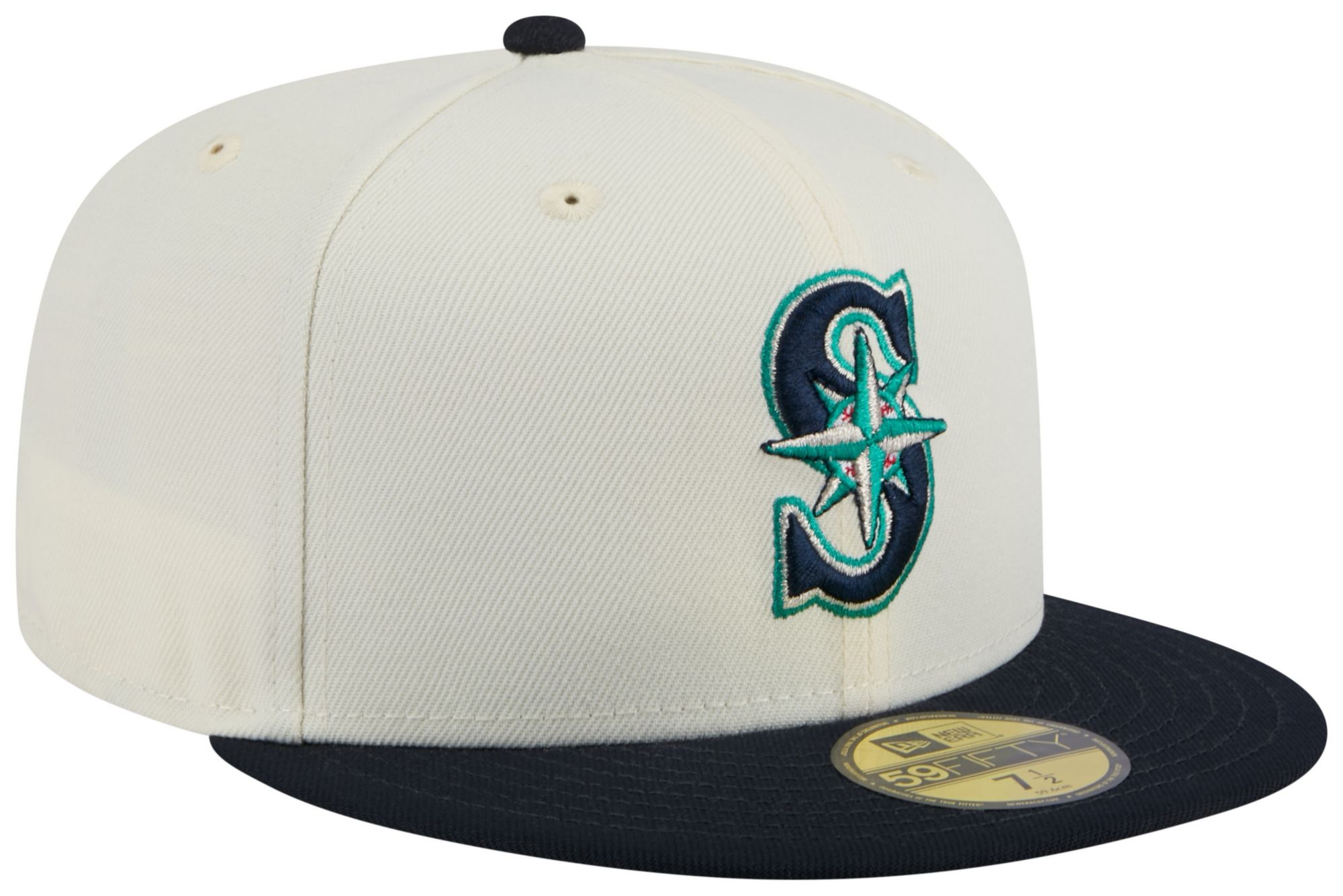 New Era Adult Seattle Mariners Blue Evergreen 59Fifty Fitted Hat product image