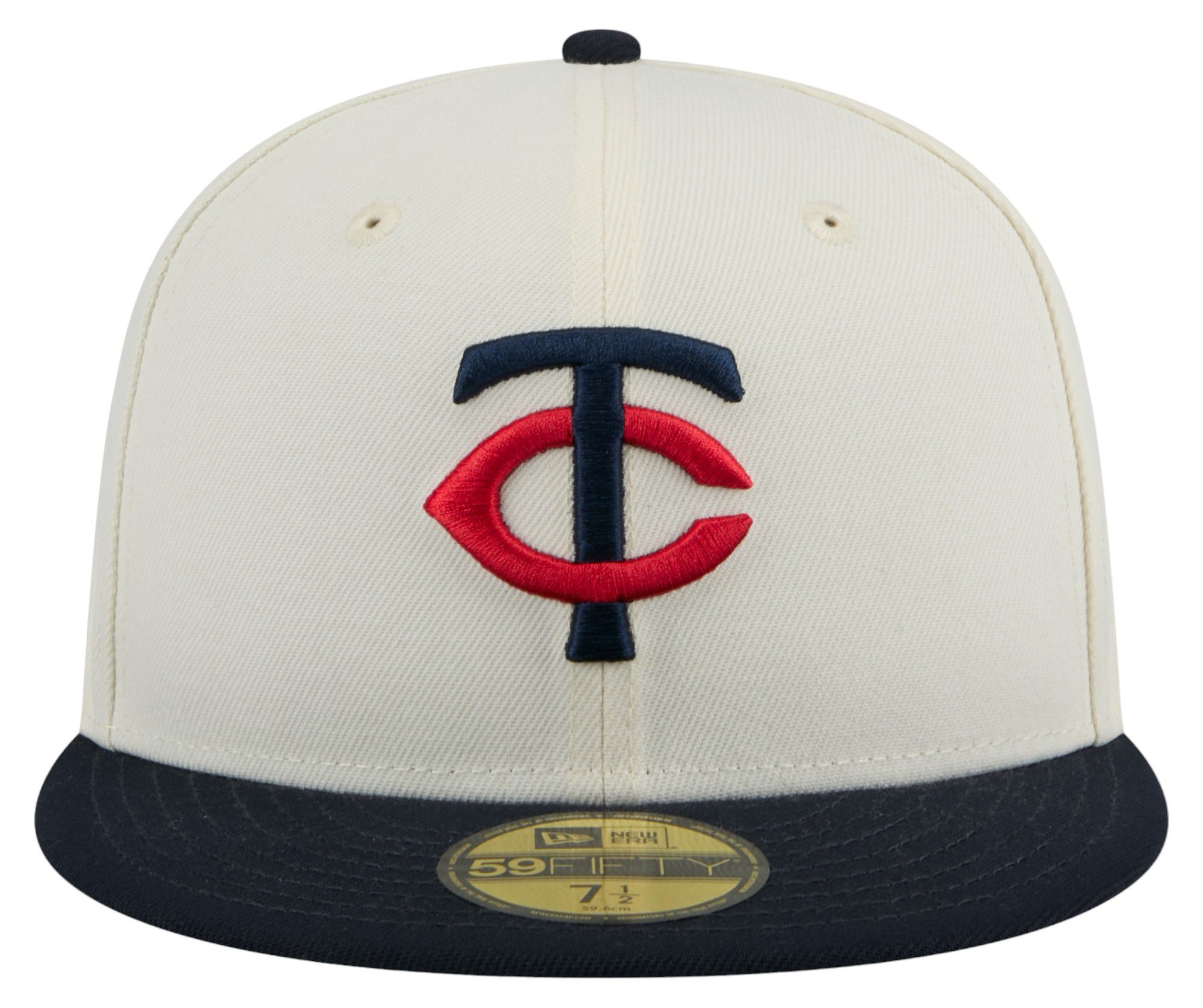New Era Adult Minnesota Twins White Evergreen 59Fifty Fitted Hat product image