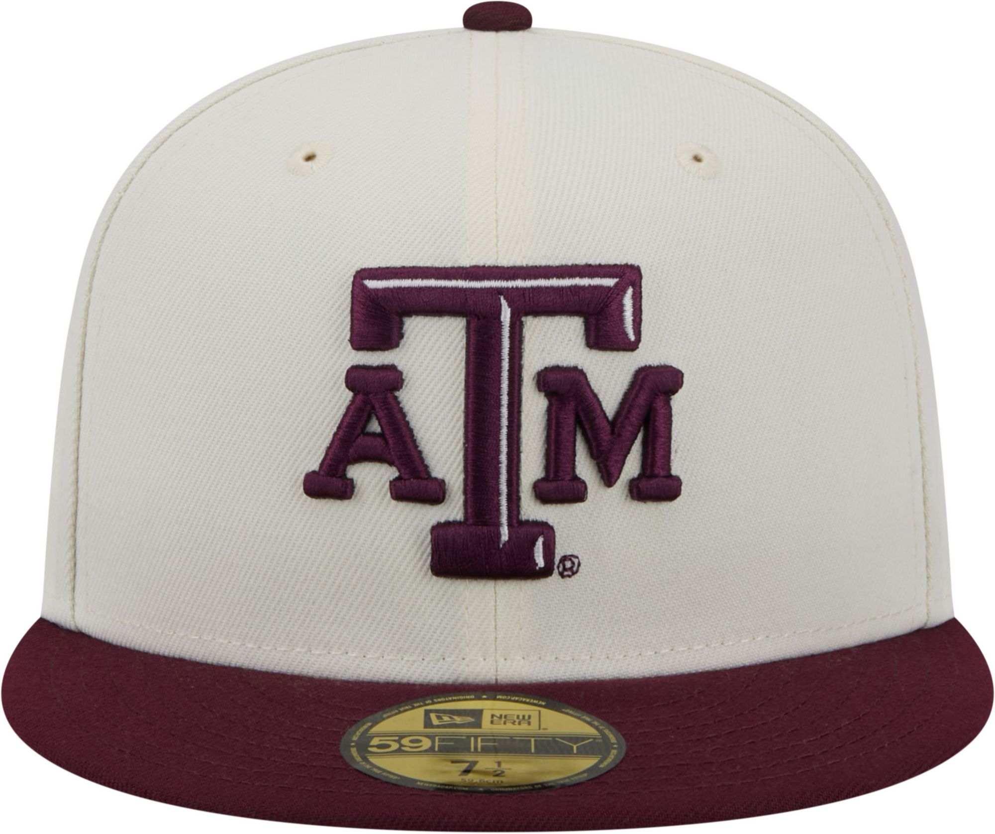 New Era Men's Texas A&M Aggies White 59Fifty Fitted Hat product image