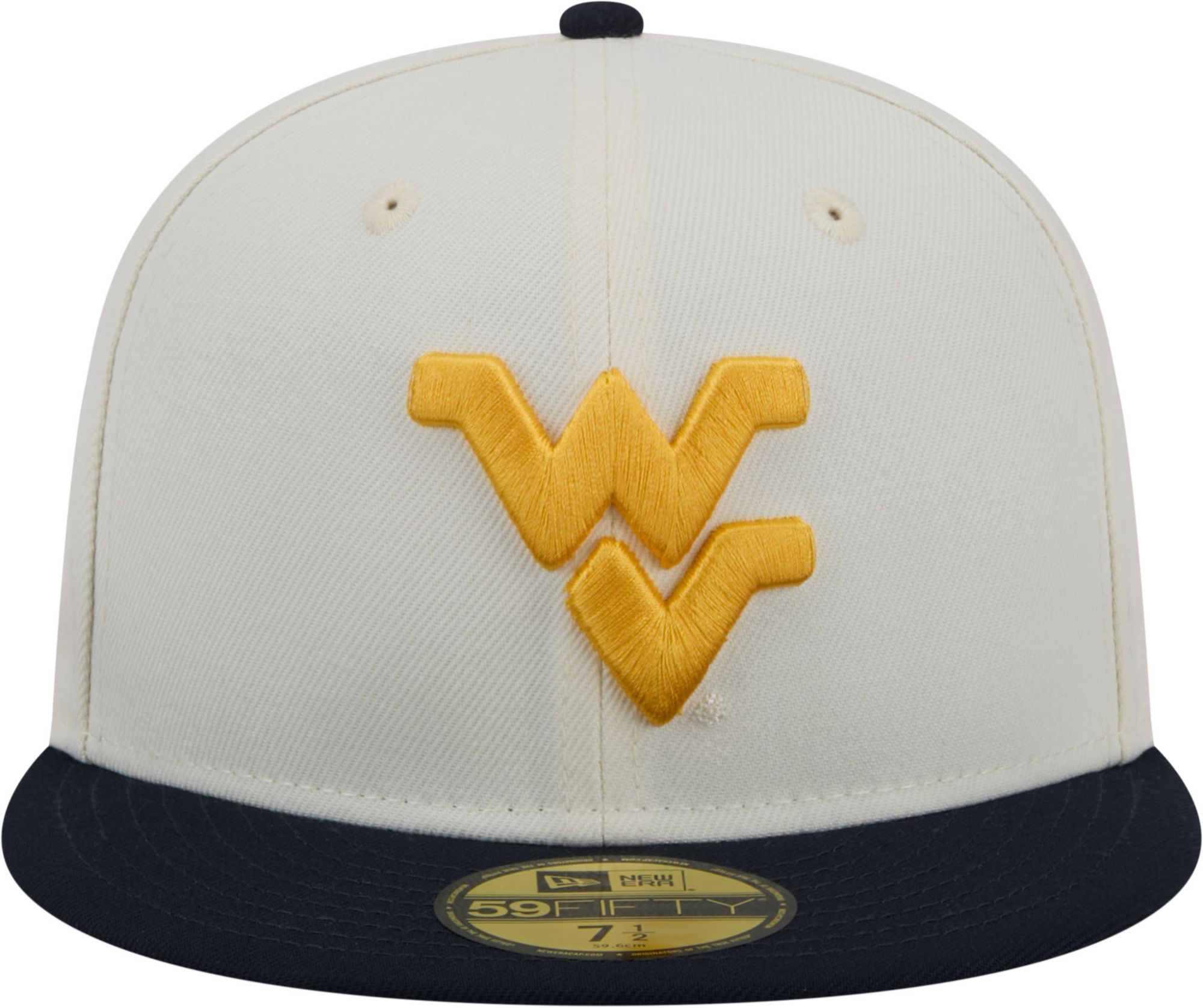 New Era Men's West Virginia Mountaineers White 59Fifty Fitted Hat product image