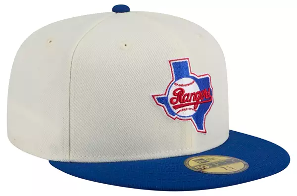 New Era Adult Texas Rangers Blue Cooperstown Evergreen 59Fifty Fitted Hat