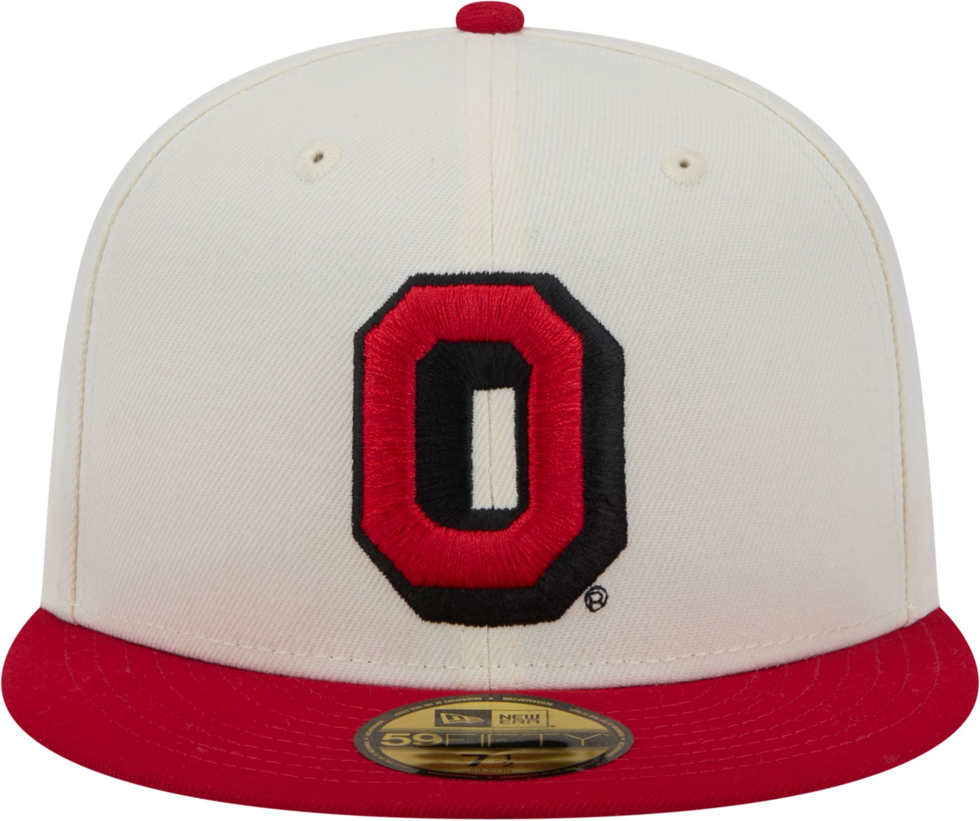 New Era Men's Ohio State Buckeyes White 59Fifty Fitted Hat product image