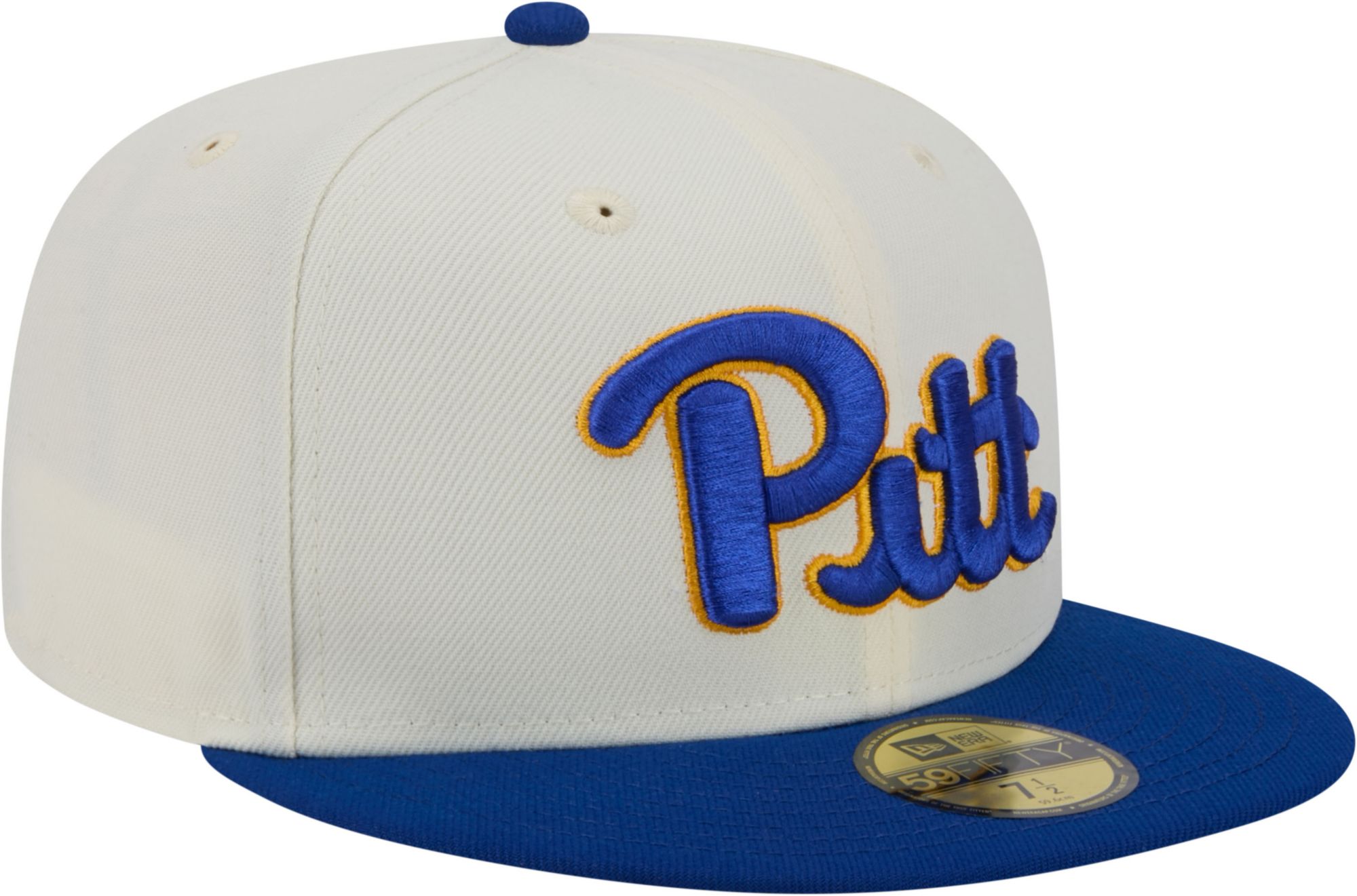 New Era Men's Pitt Panthers White 59Fifty Fitted Hat product image
