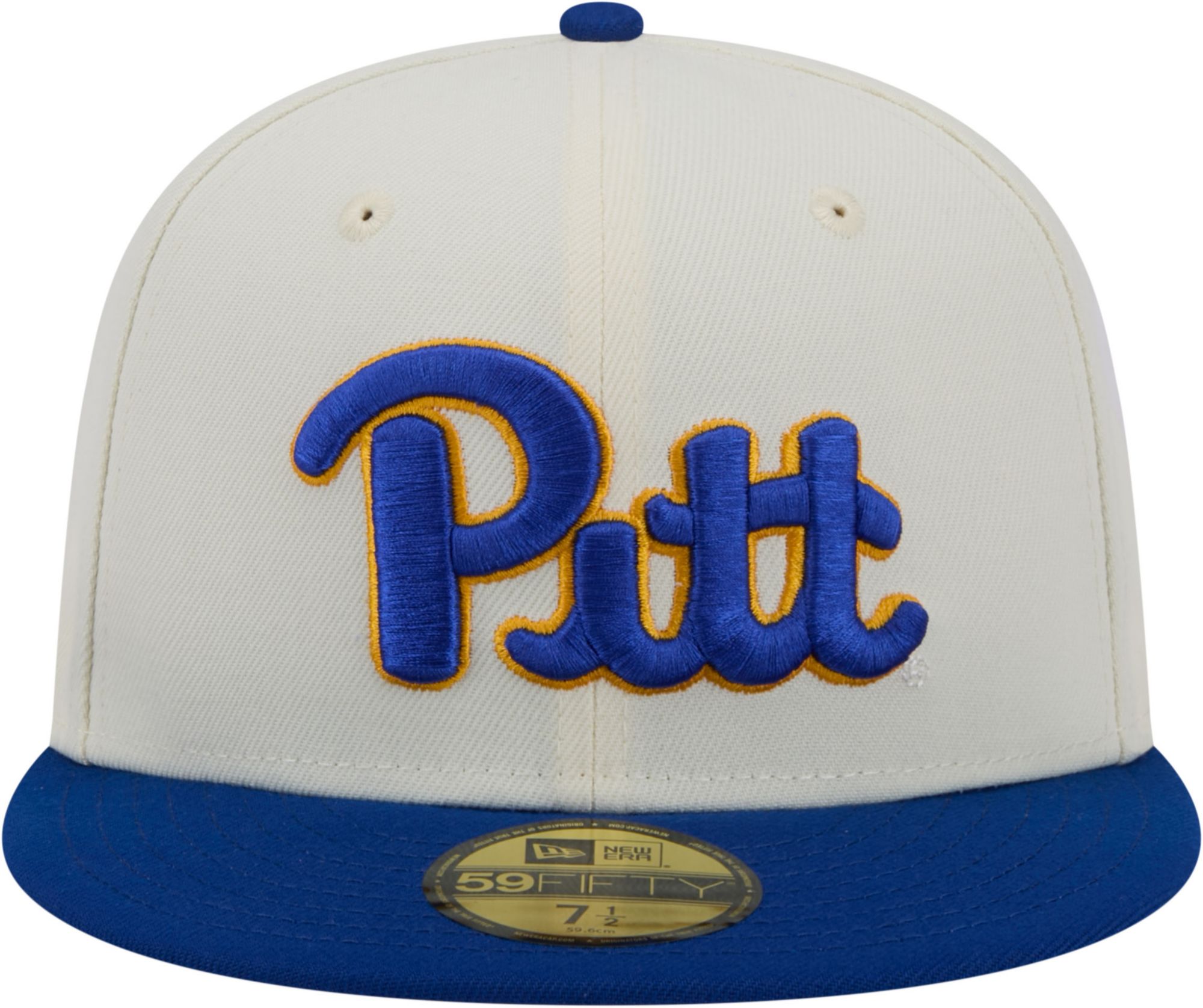 New Era Men's Pitt Panthers White 59Fifty Fitted Hat product image
