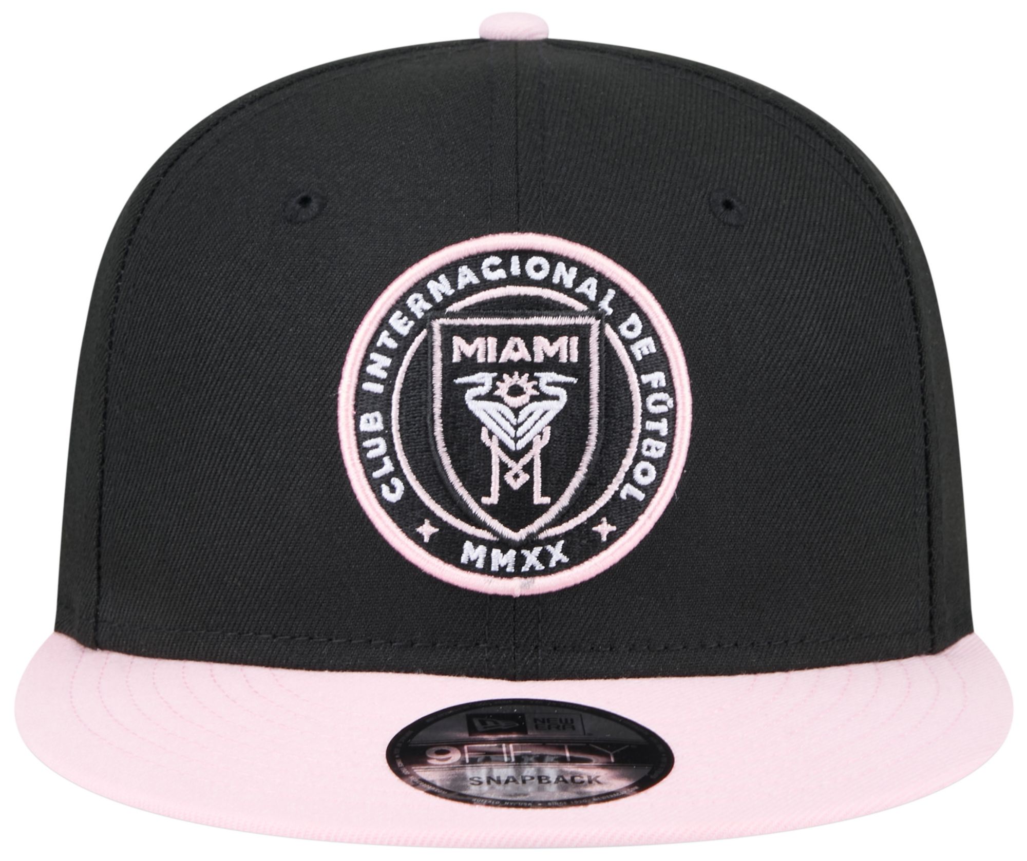 New Era Adult Inter Miami CF Black Logo 9Fifty Adjustable Hat product image