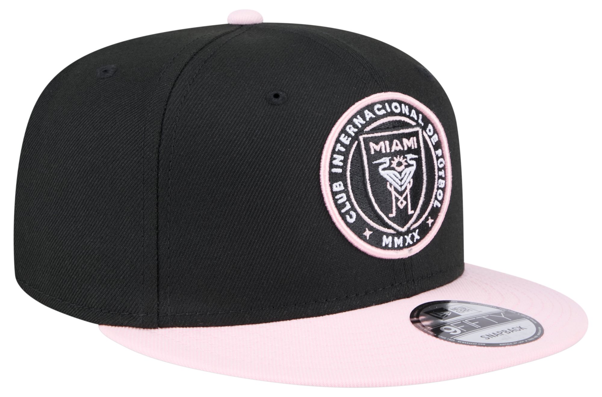 New Era Adult Inter Miami CF Black Logo 9Fifty Adjustable Hat product image