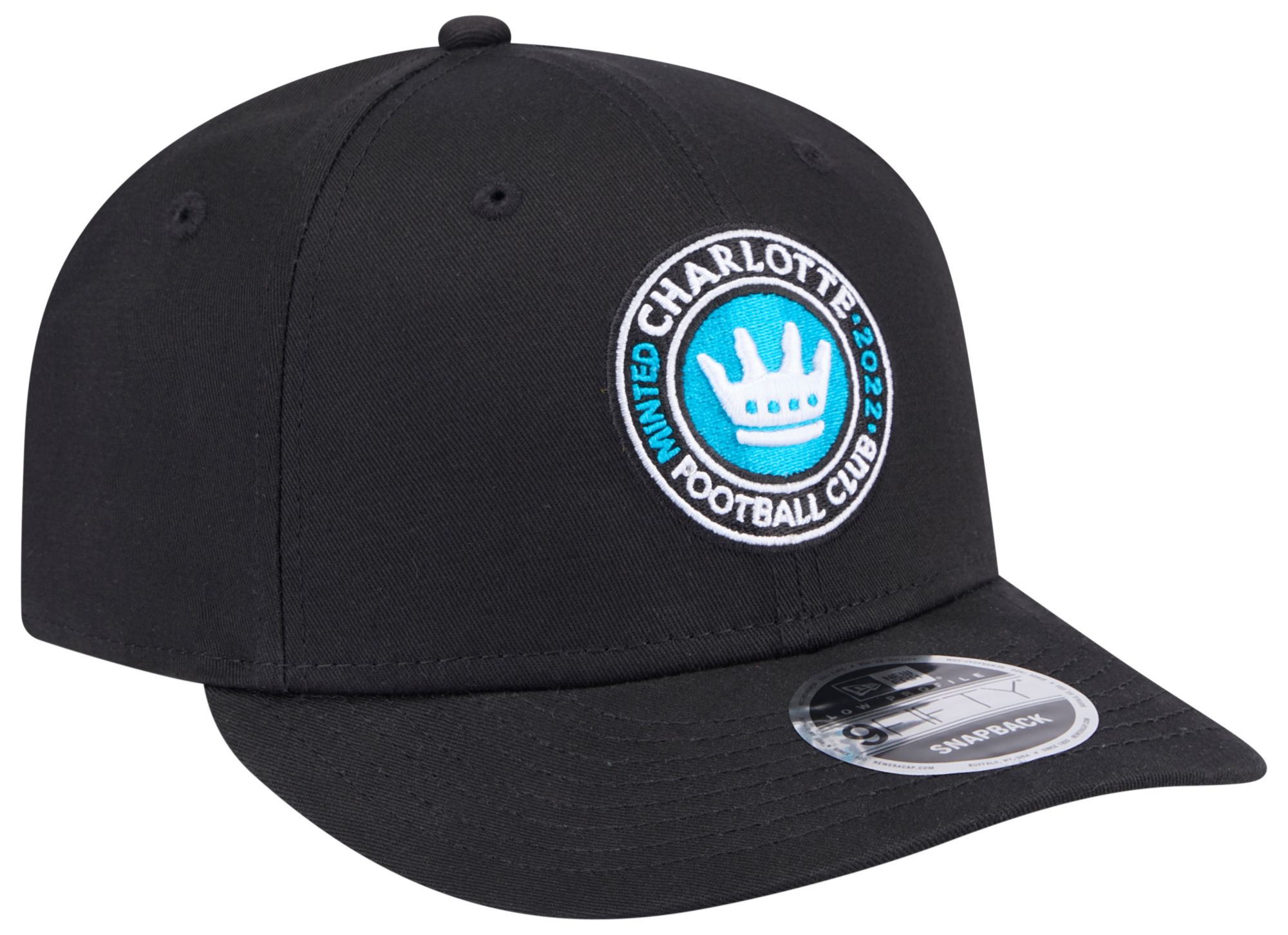 New Era Adult Charlotte FC Core Logo 9Fifty Black Low Profile Fitted Hat product image