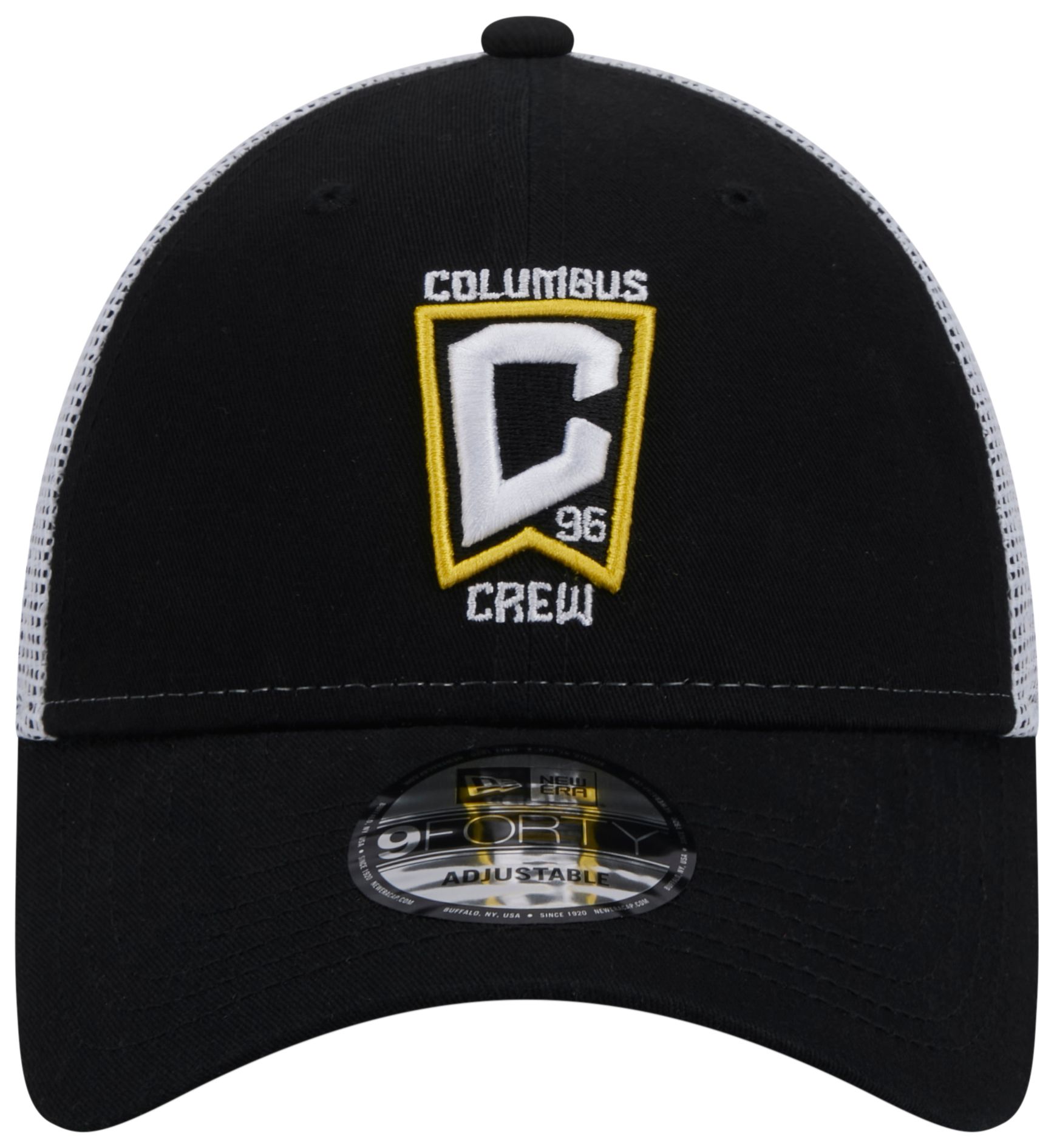 New Era Adult Columbus Crew Black Logo Trucker 9Forty Adjustable Hat product image