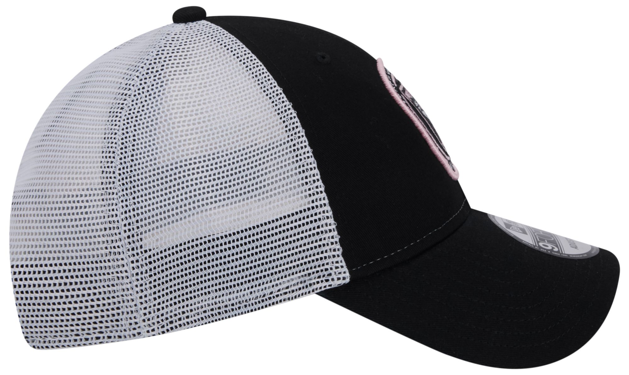 New Era Adult Inter Miami CF Black Logo Trucker 9Forty Adjustable Hat product image