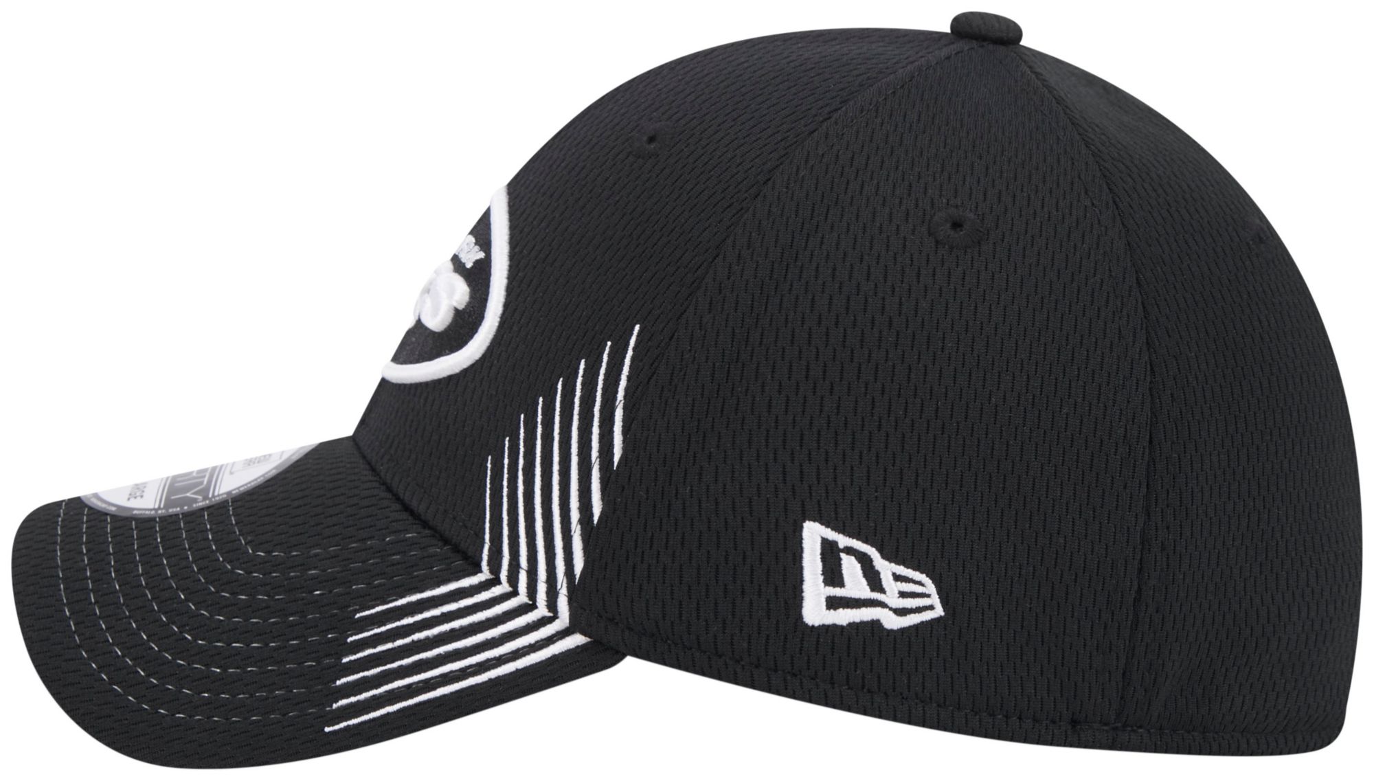 New Era Men's New York Jets Active 39Thirty Black Stretch Fit Hat product image