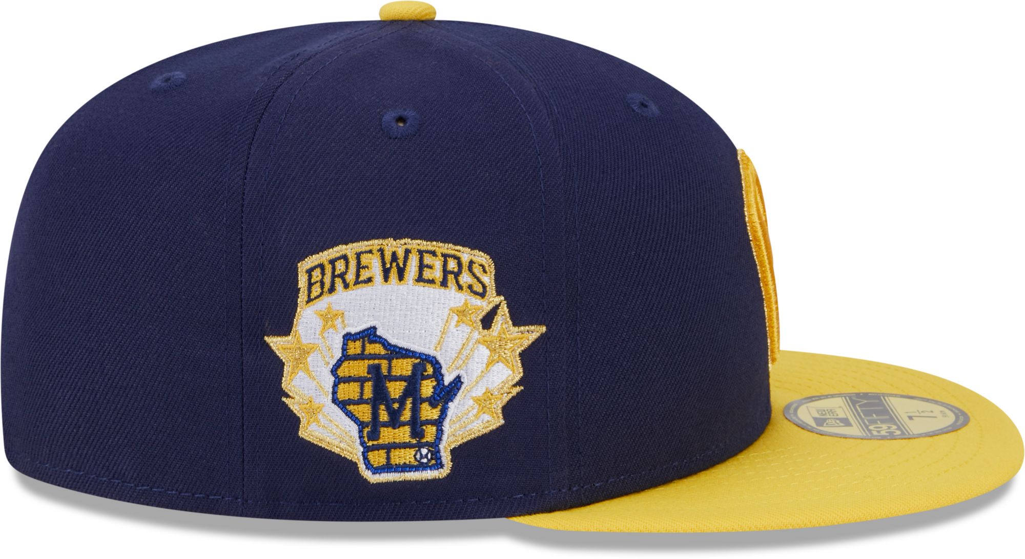 New Era Adult Milwaukee Brewers Navy 39Thirty Stretch Fit Hat