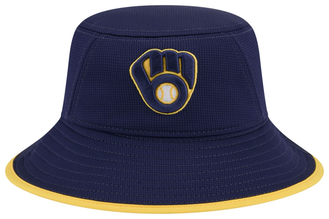 New Era Adult Milwaukee Brewers Navy Game Day Bucket Hat Dick s Sporting Goods