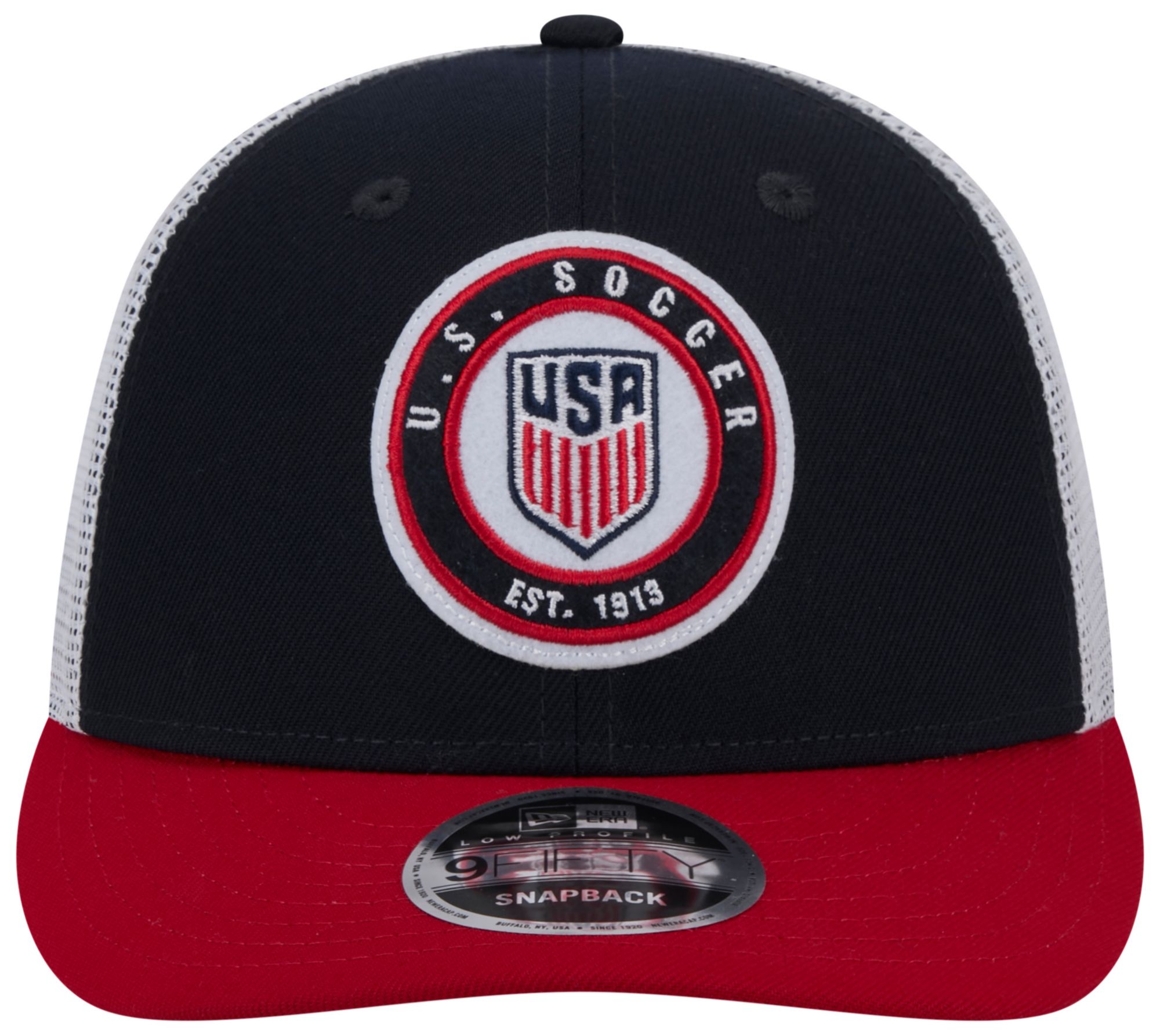 New Era Adult USMNT 2023 9Fifty Throwback Navy Trucker Hat product image
