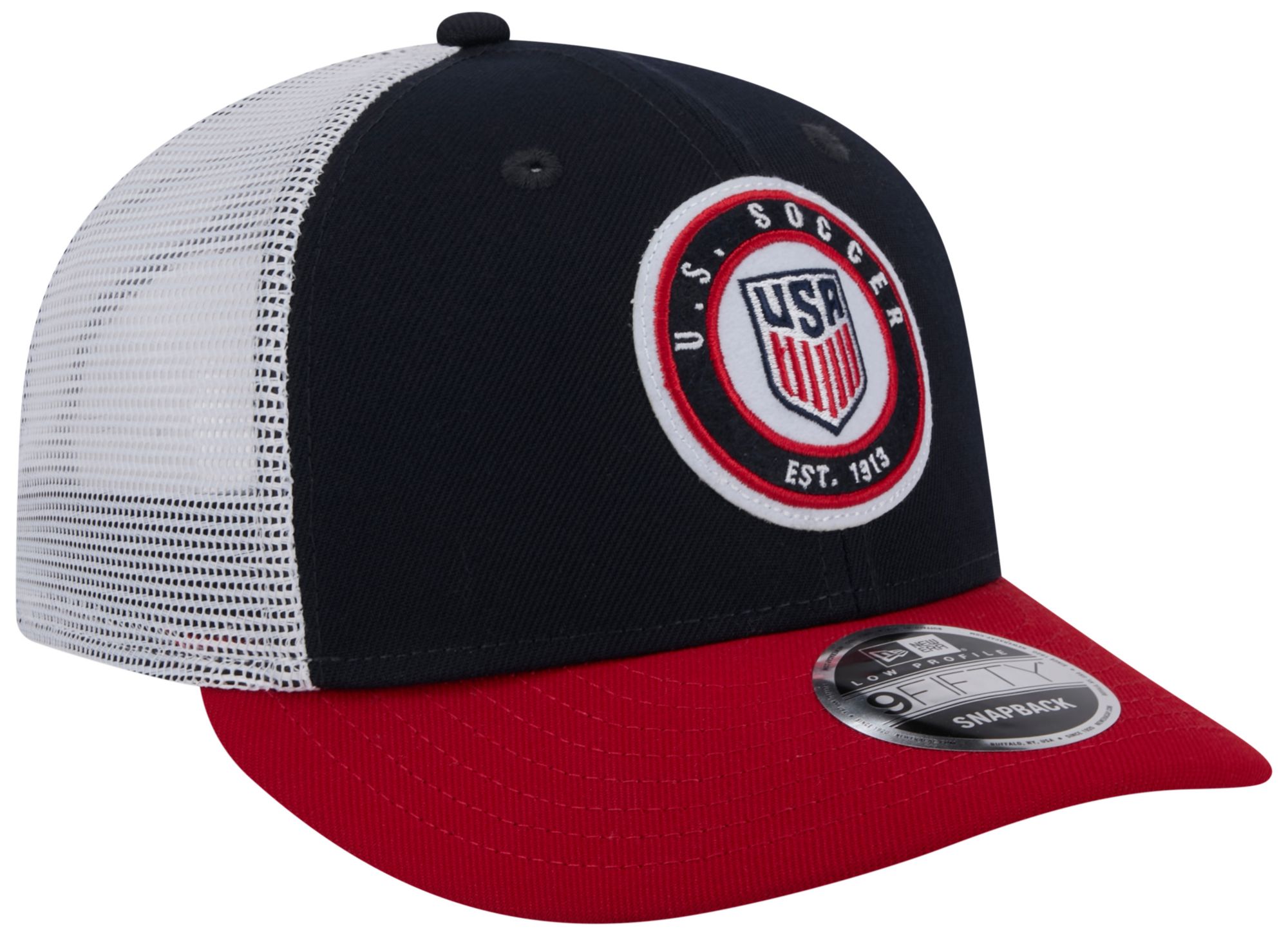 New Era Adult USMNT 2023 9Fifty Throwback Navy Trucker Hat product image