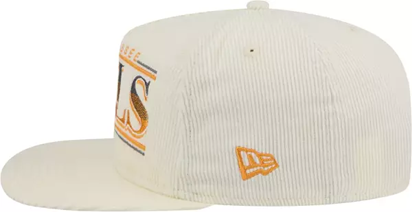 New Era Men's Tennessee Volunteers White Corduroy Golfer Adjustable Hat