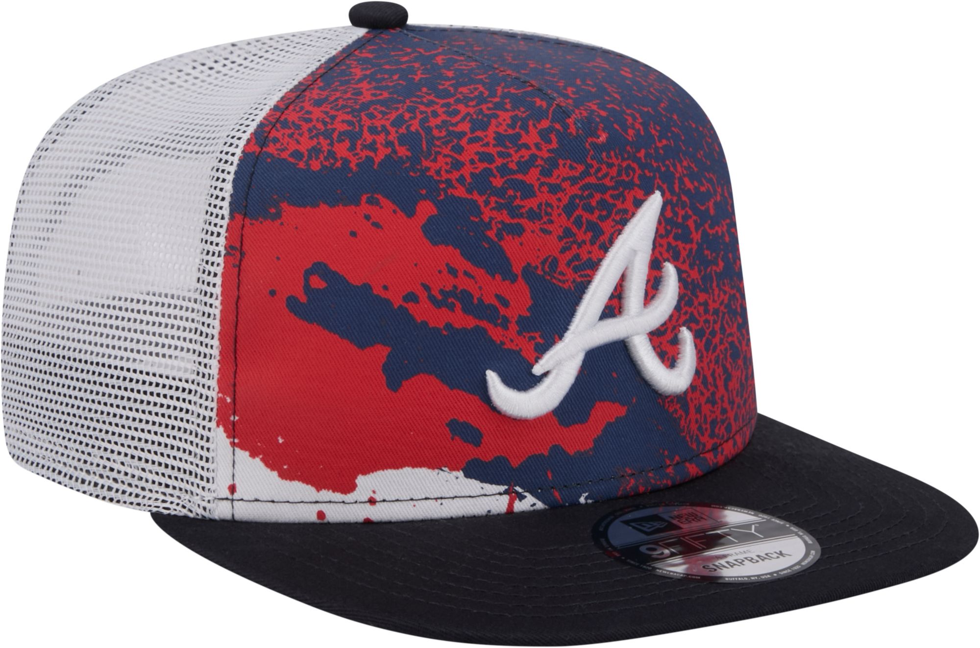 New Era Youth Atlanta Braves Navy 9Fifty Court Trucker Adjustable Hat |  Dick's Sporting Goods