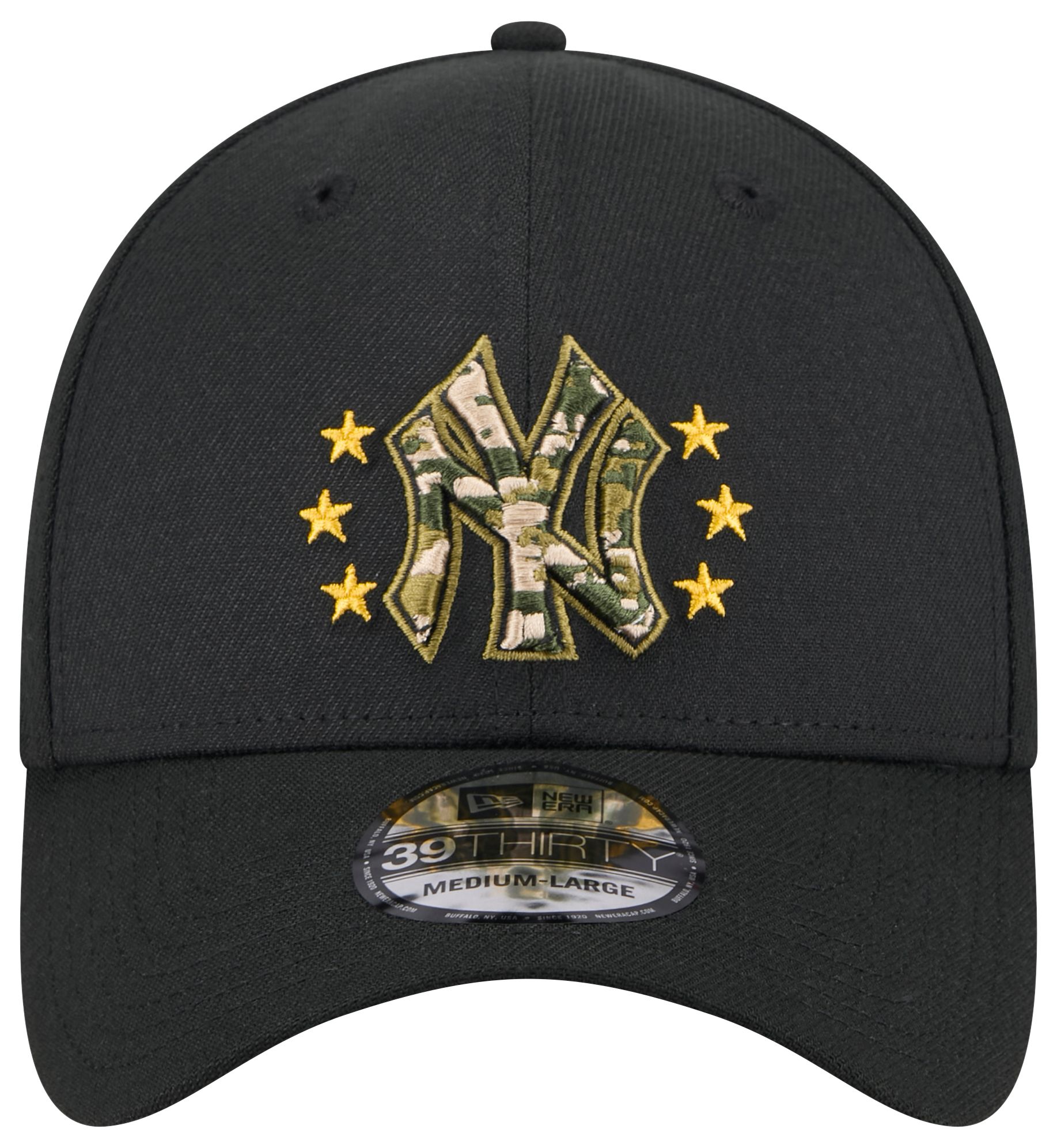 New Era Adult New York Yankees Armed Forces Day 2024 Black 39Thirty Stretch Fit Hat product image