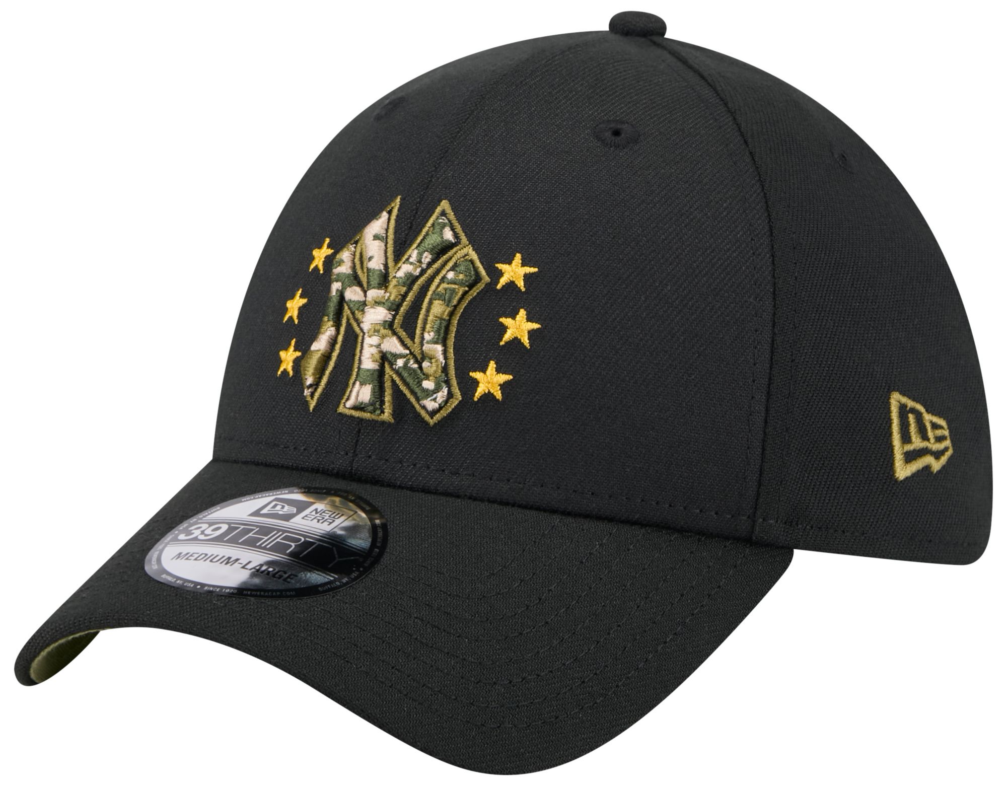 New Era Adult New York Yankees Armed Forces Day 2024 Black 39Thirty Stretch Fit Hat product image