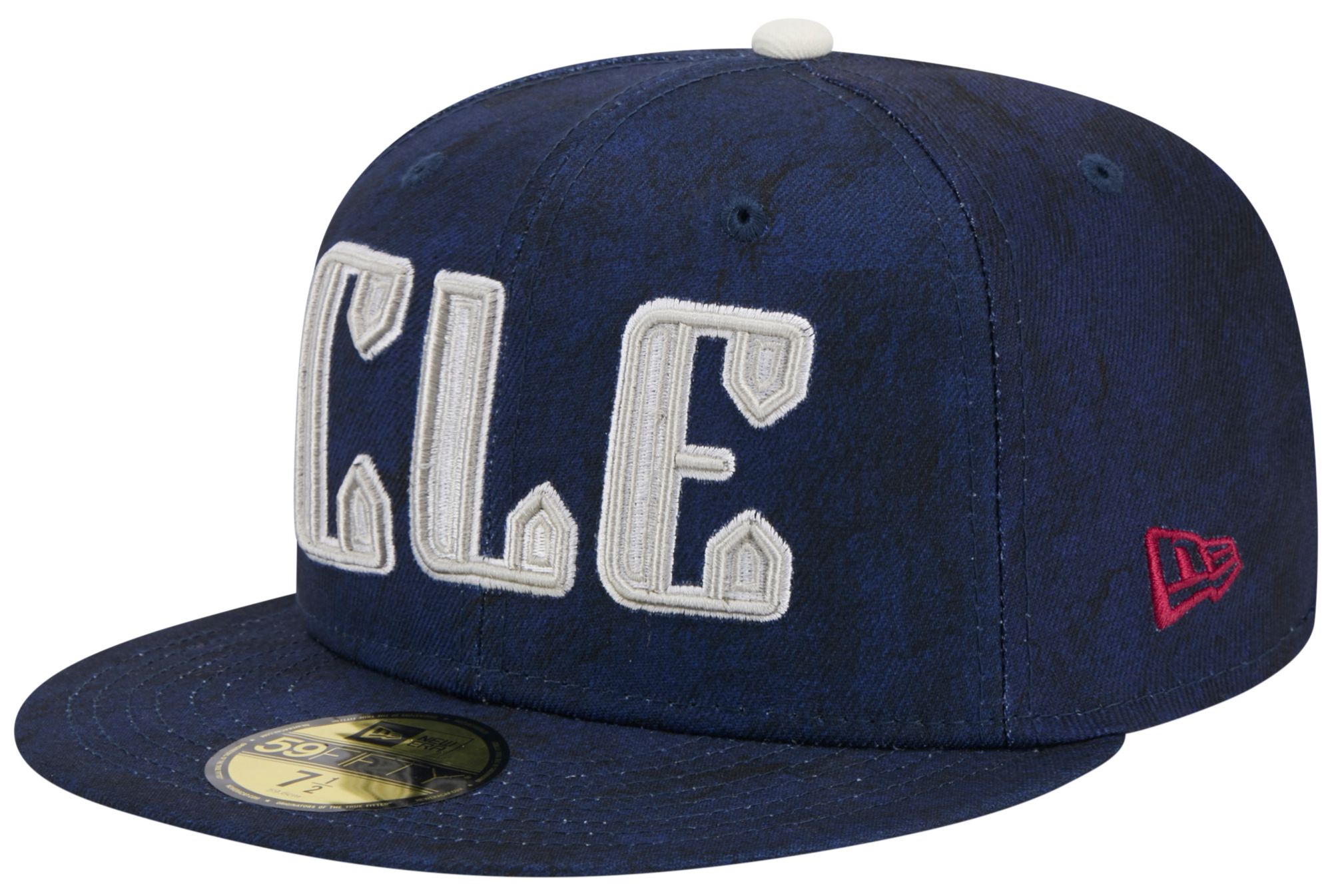 New Era Adult Cleveland Guardians Navy Logo 59Fifty Fitted Hat product image